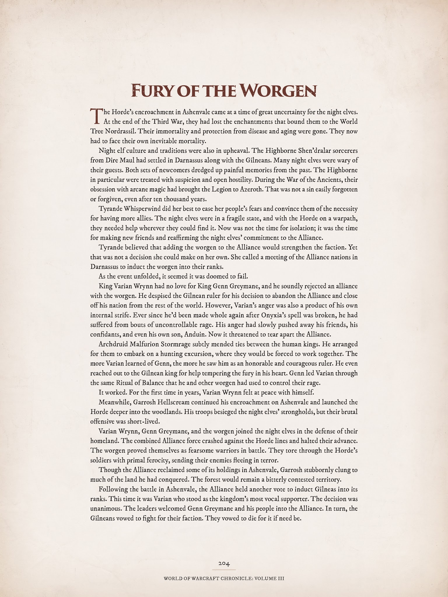 Read online World of Warcraft Chronicle Vol. 3 comic -  Issue # Full - 195