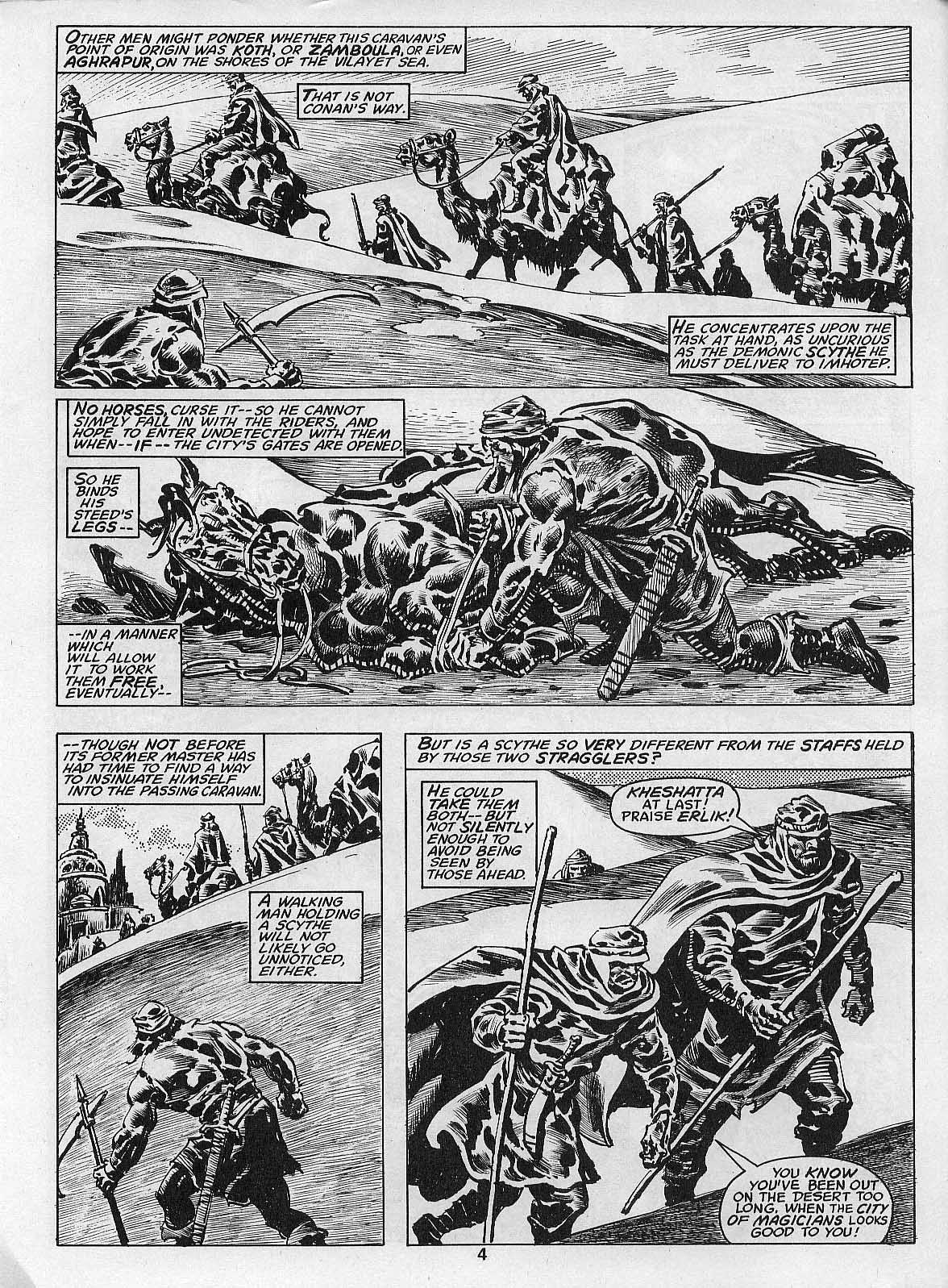 Read online The Savage Sword Of Conan comic -  Issue #205 - 6