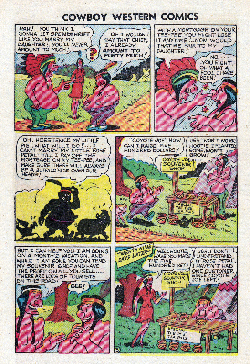 Read online Cowboy Western Comics (1948) comic -  Issue #37 - 28