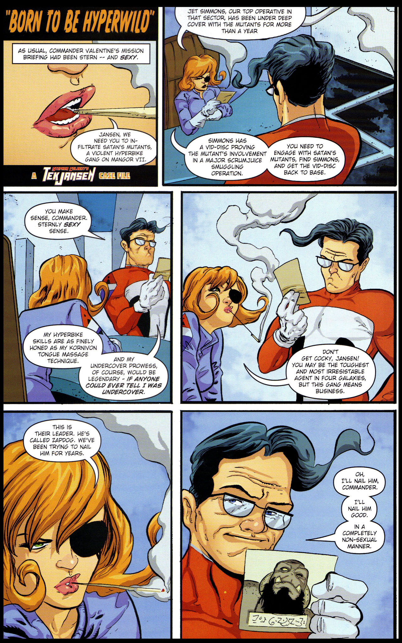 Read online Stephen Colbert's Tek Jansen comic -  Issue #4 - 20
