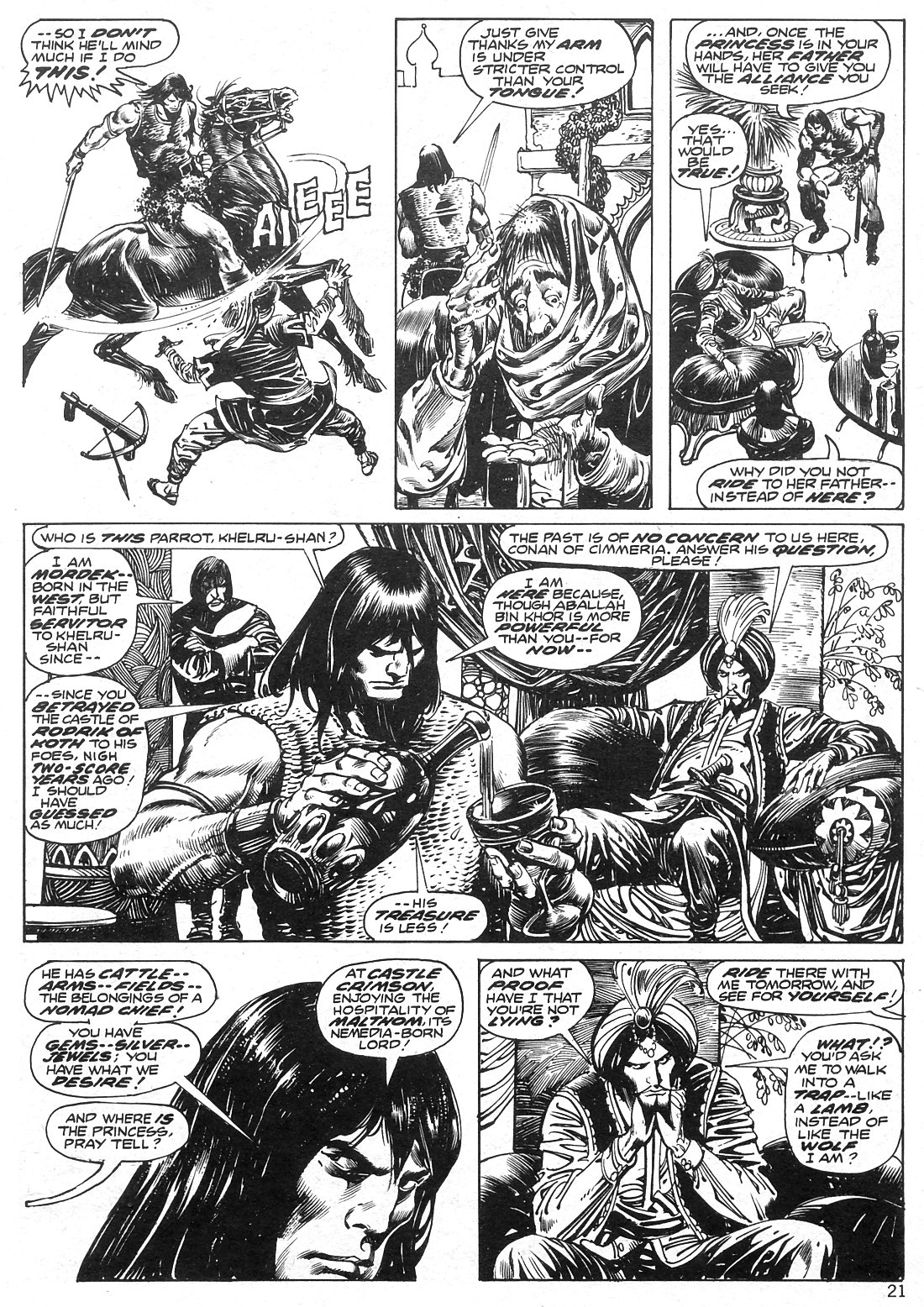 Read online The Savage Sword Of Conan comic -  Issue #12 - 21