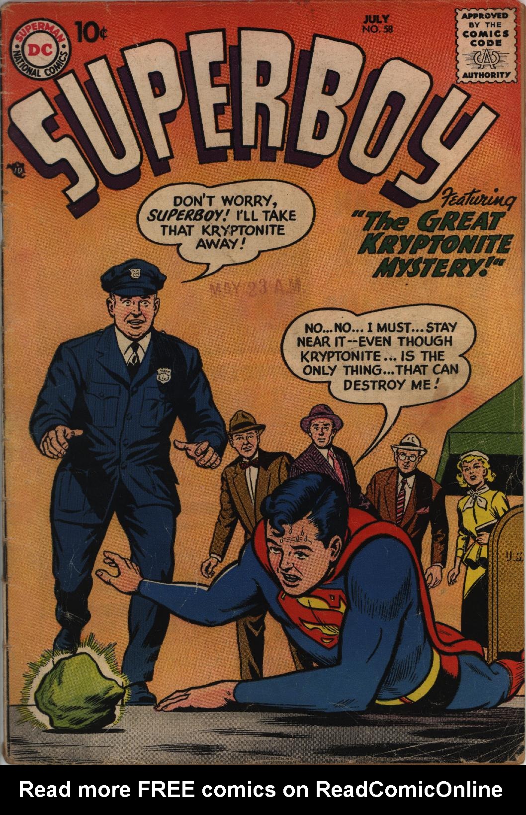Read online Superboy (1949) comic -  Issue #58 - 1