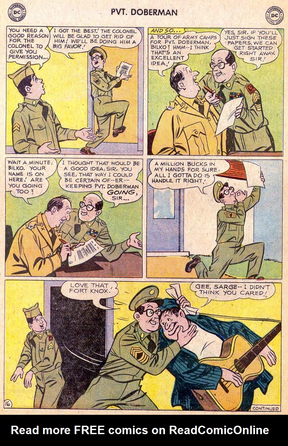 Read online Sgt. Bilko's Pvt. Doberman comic -  Issue #11 - 20