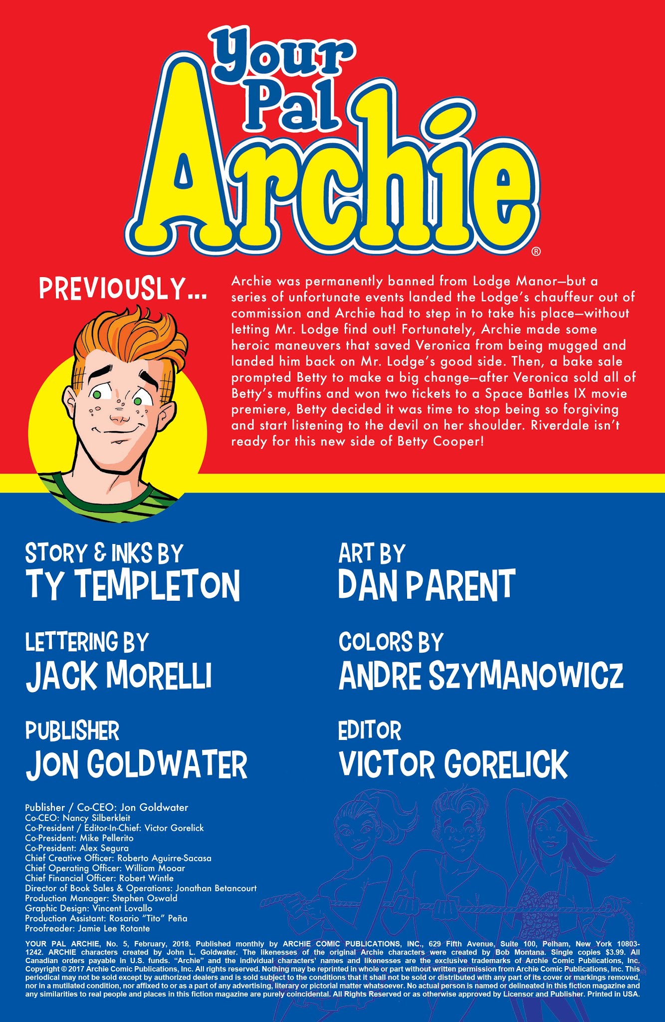 Read online Your Pal Archie comic -  Issue #5 - 2