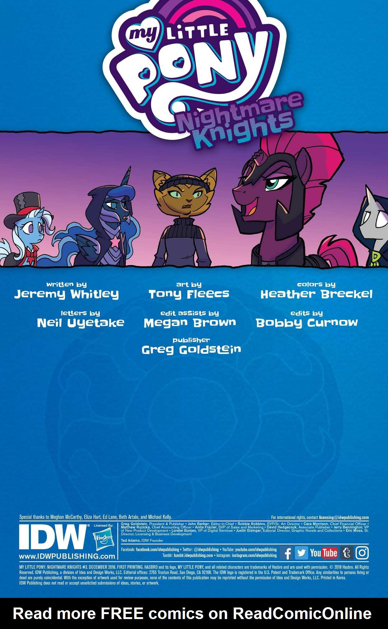 Read online My Little Pony: Nightmare Knights comic -  Issue #3 - 2