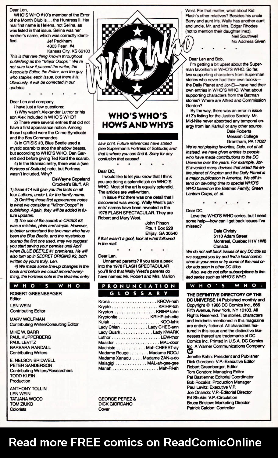 Read online Who's Who: The Definitive Directory of the DC Universe comic -  Issue #14 - 2