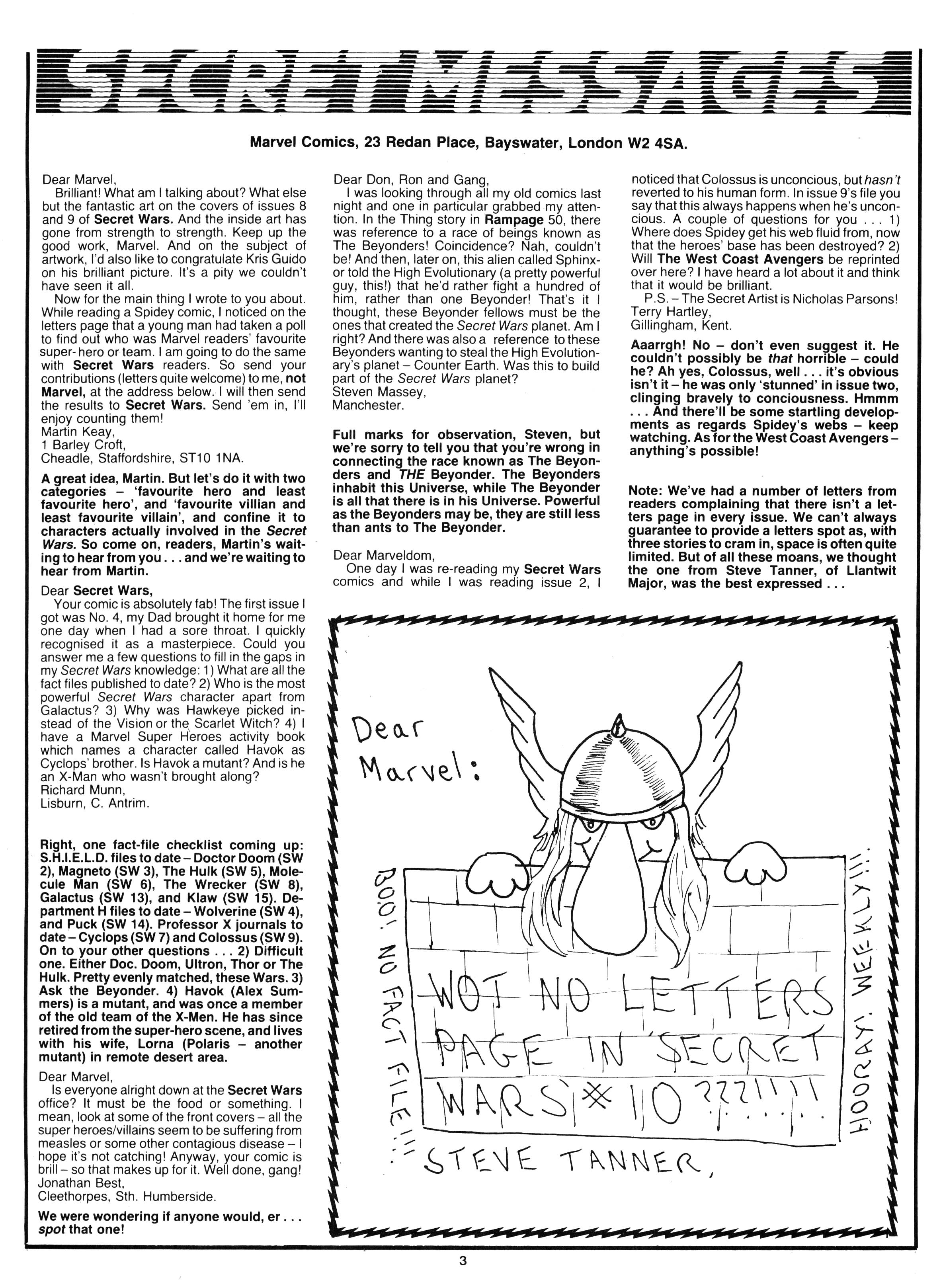 Read online Secret Wars (1985) comic -  Issue #15 - 3