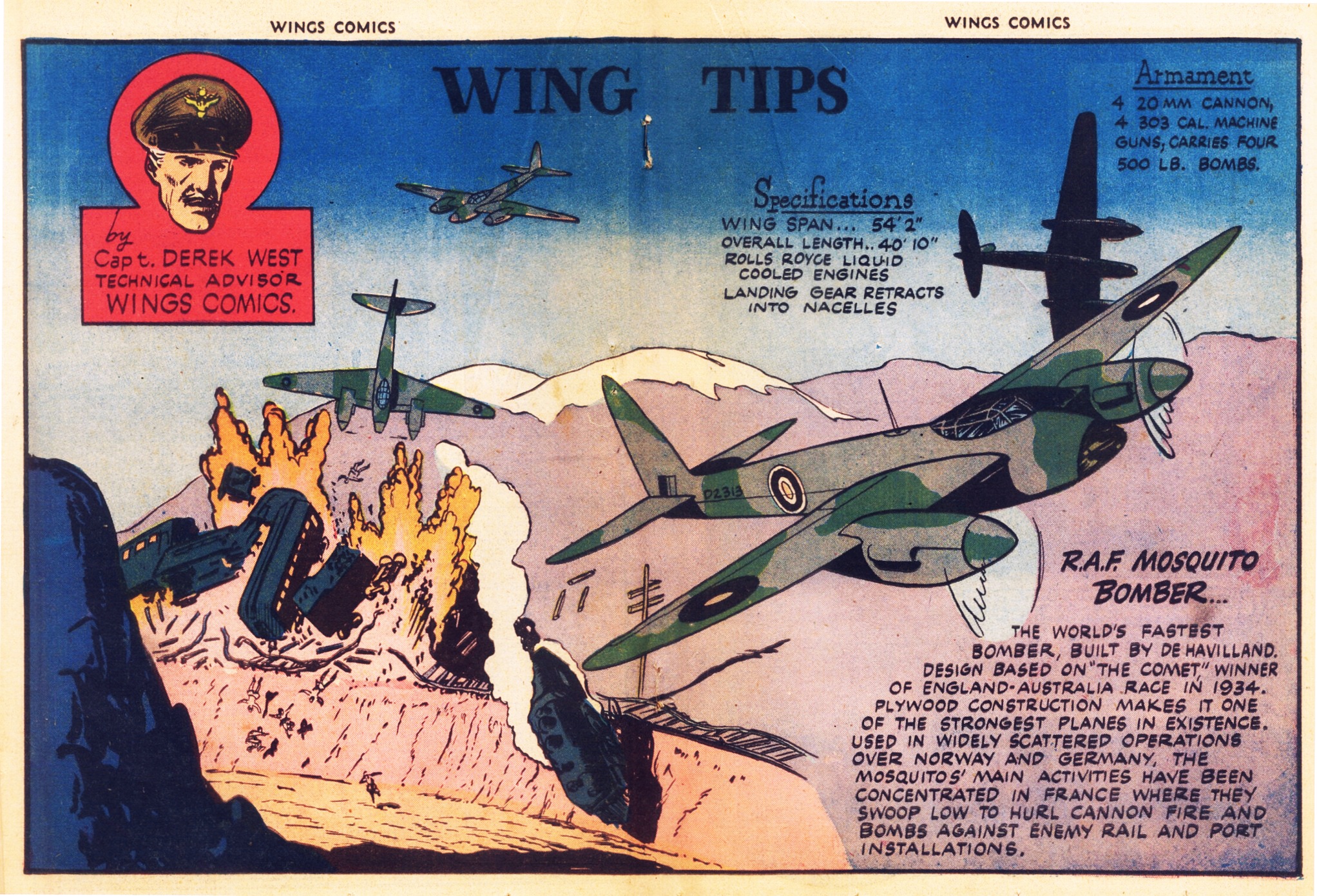 Read online Wings Comics comic -  Issue #34 - 34
