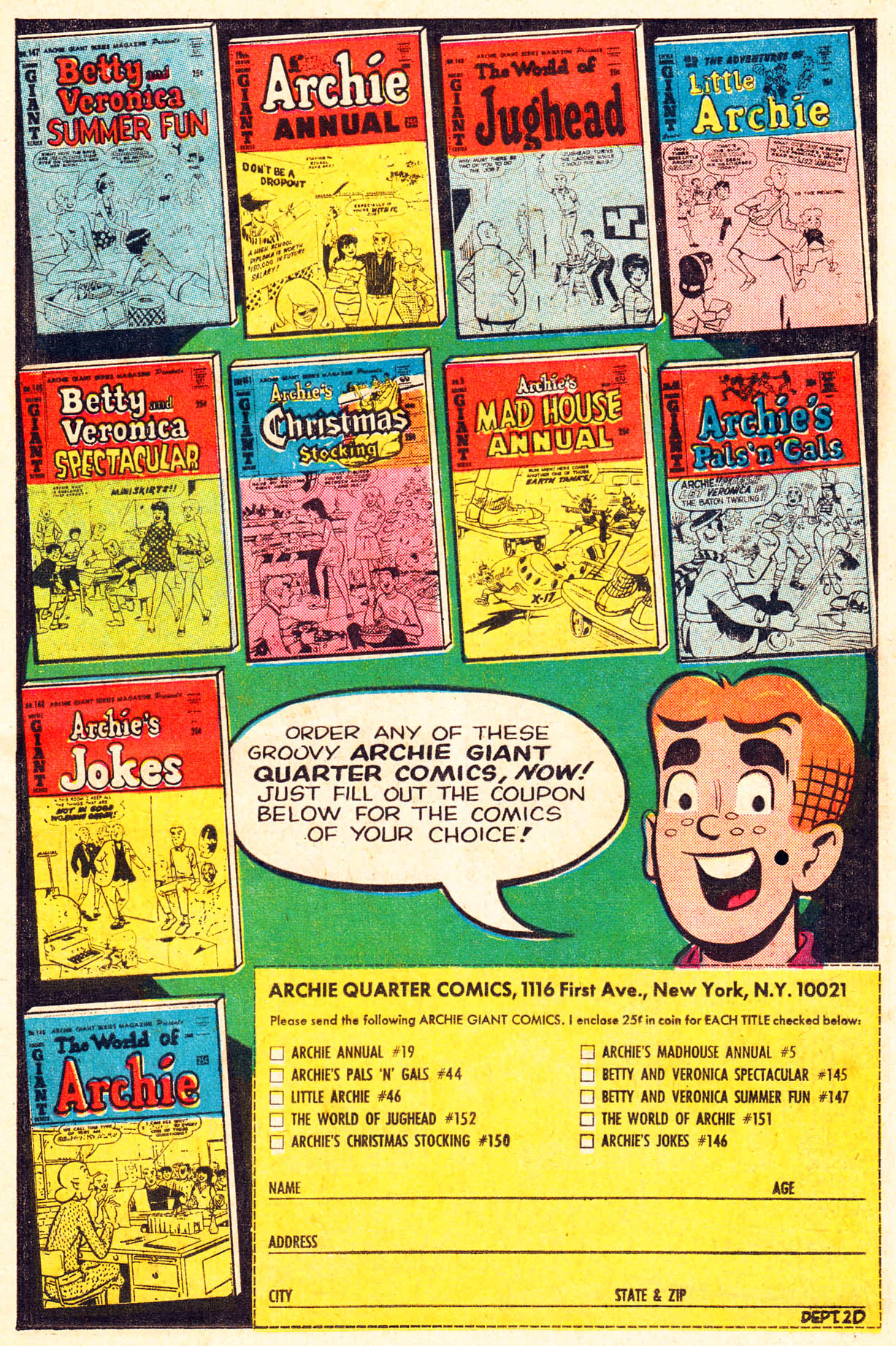 Read online Life With Archie (1958) comic -  Issue #71 - 19