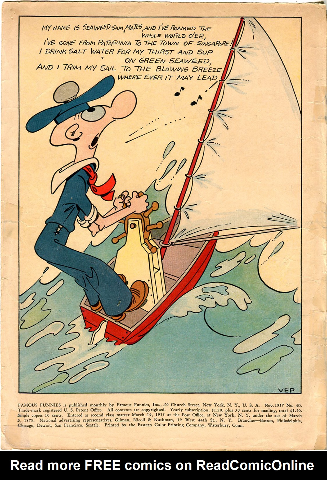 Read online Famous Funnies comic -  Issue #40 - 2