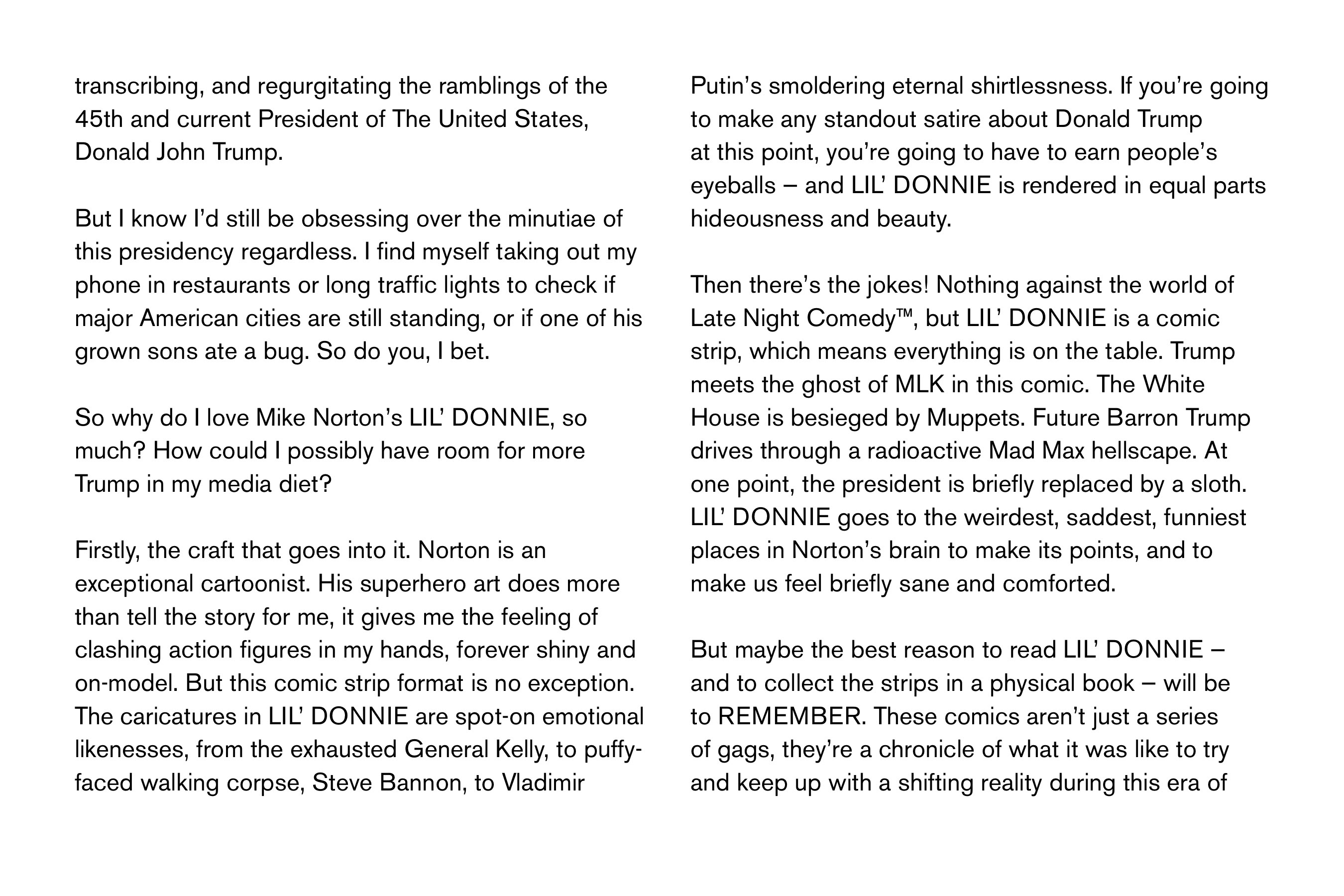 Read online Lil' Donnie: Executive Privilege comic -  Issue # TPB - 7