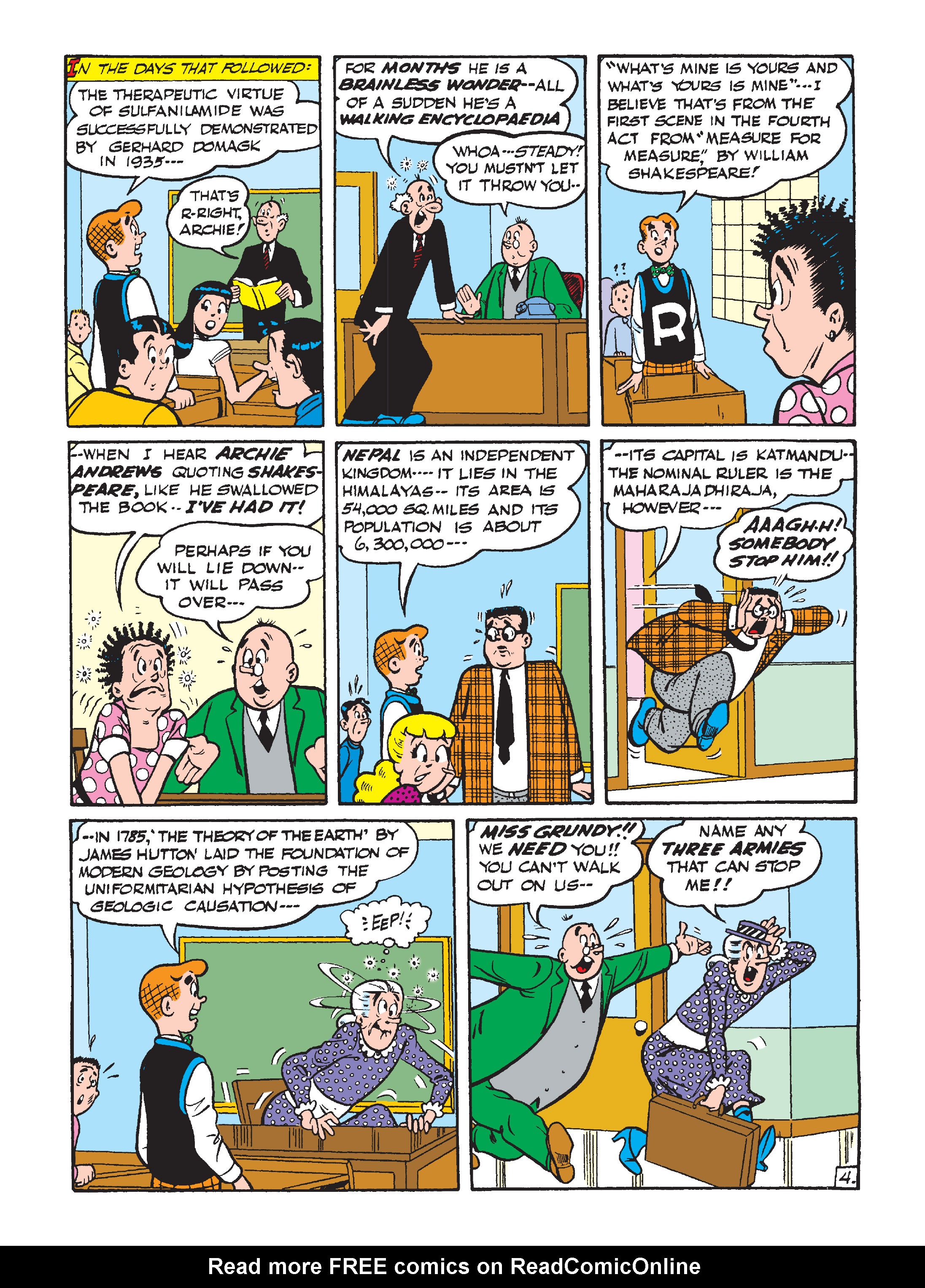 Read online Archie's Funhouse Double Digest comic -  Issue #6 - 132