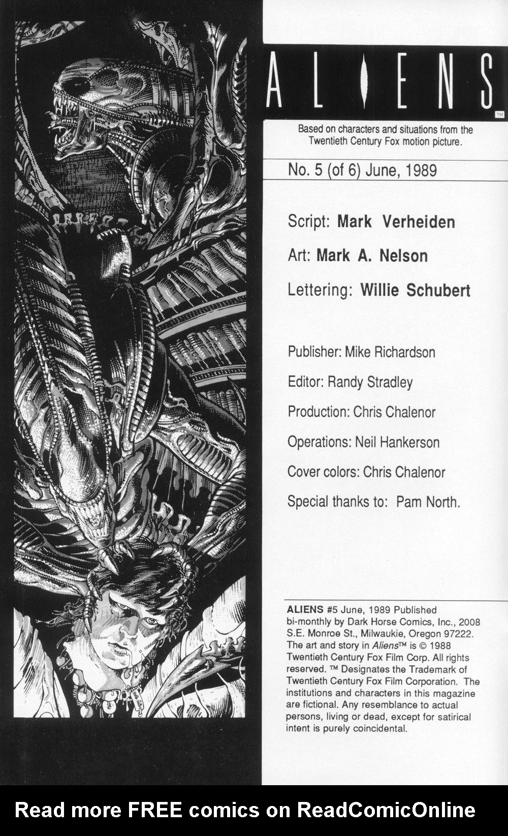 Read online Aliens (1988) comic -  Issue #5 - 2