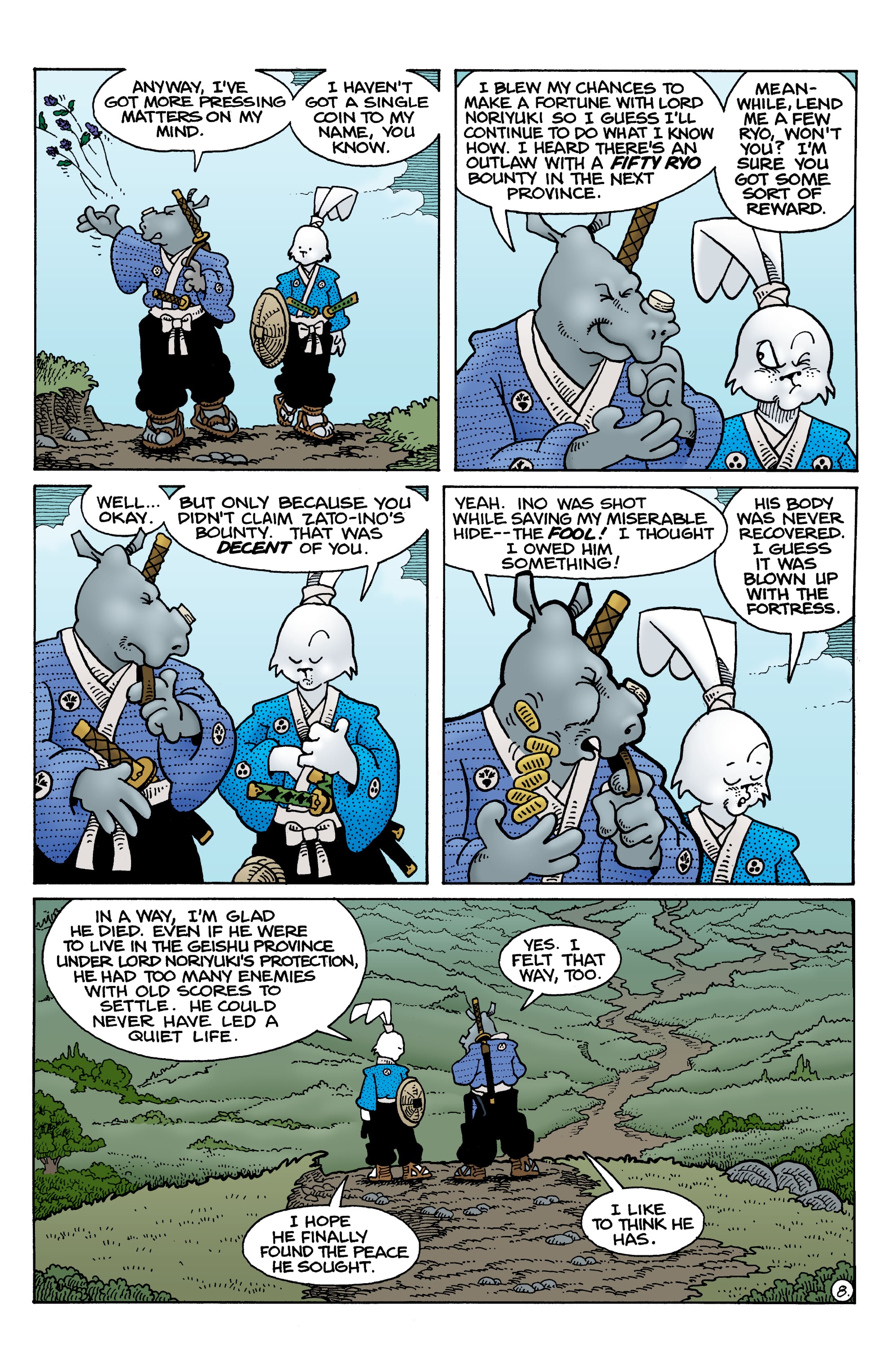 Read online Usagi Yojimbo: The Dragon Bellow Conspiracy comic -  Issue #6 - 10