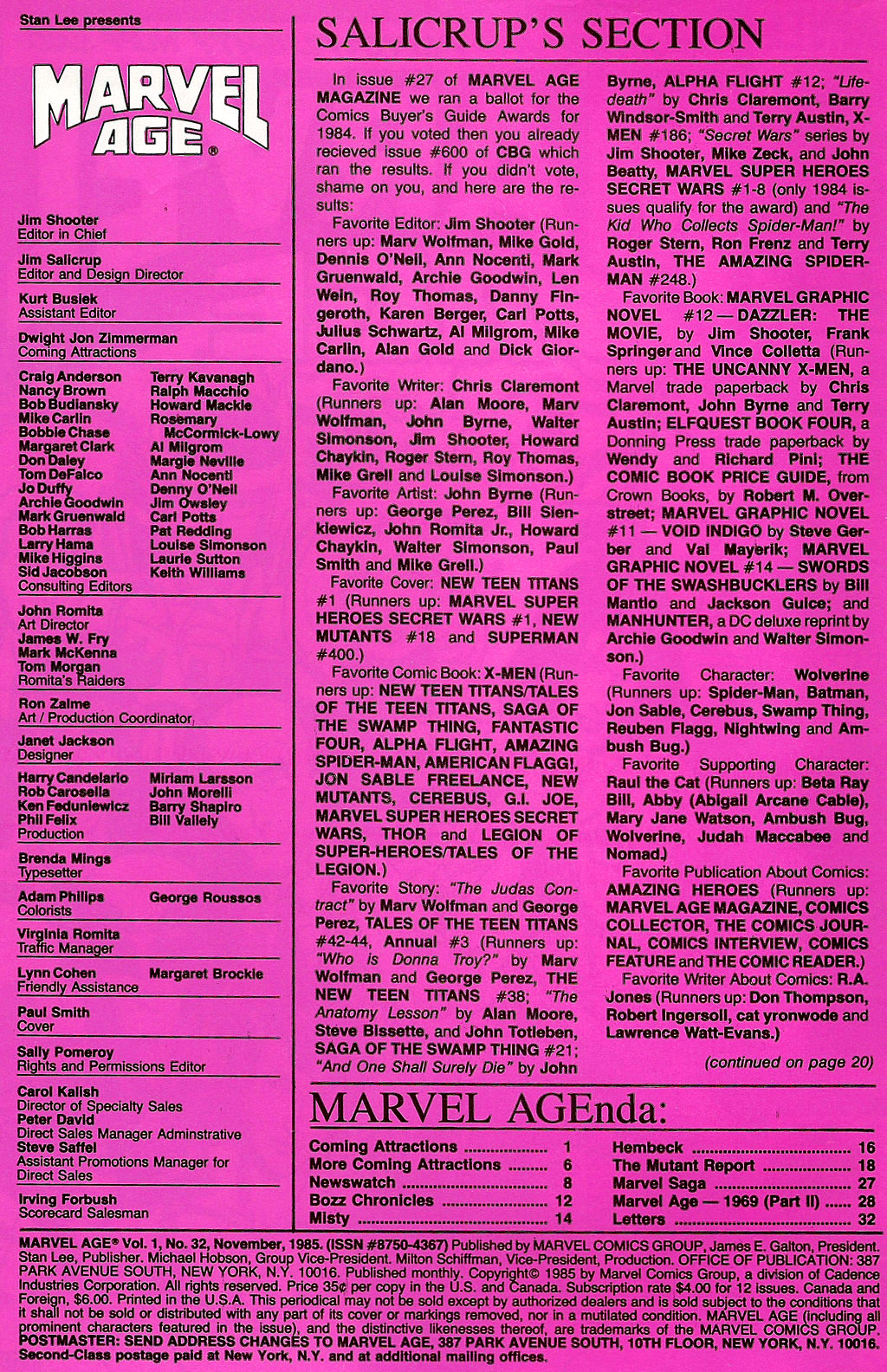 Read online Marvel Age comic -  Issue #32 - 2