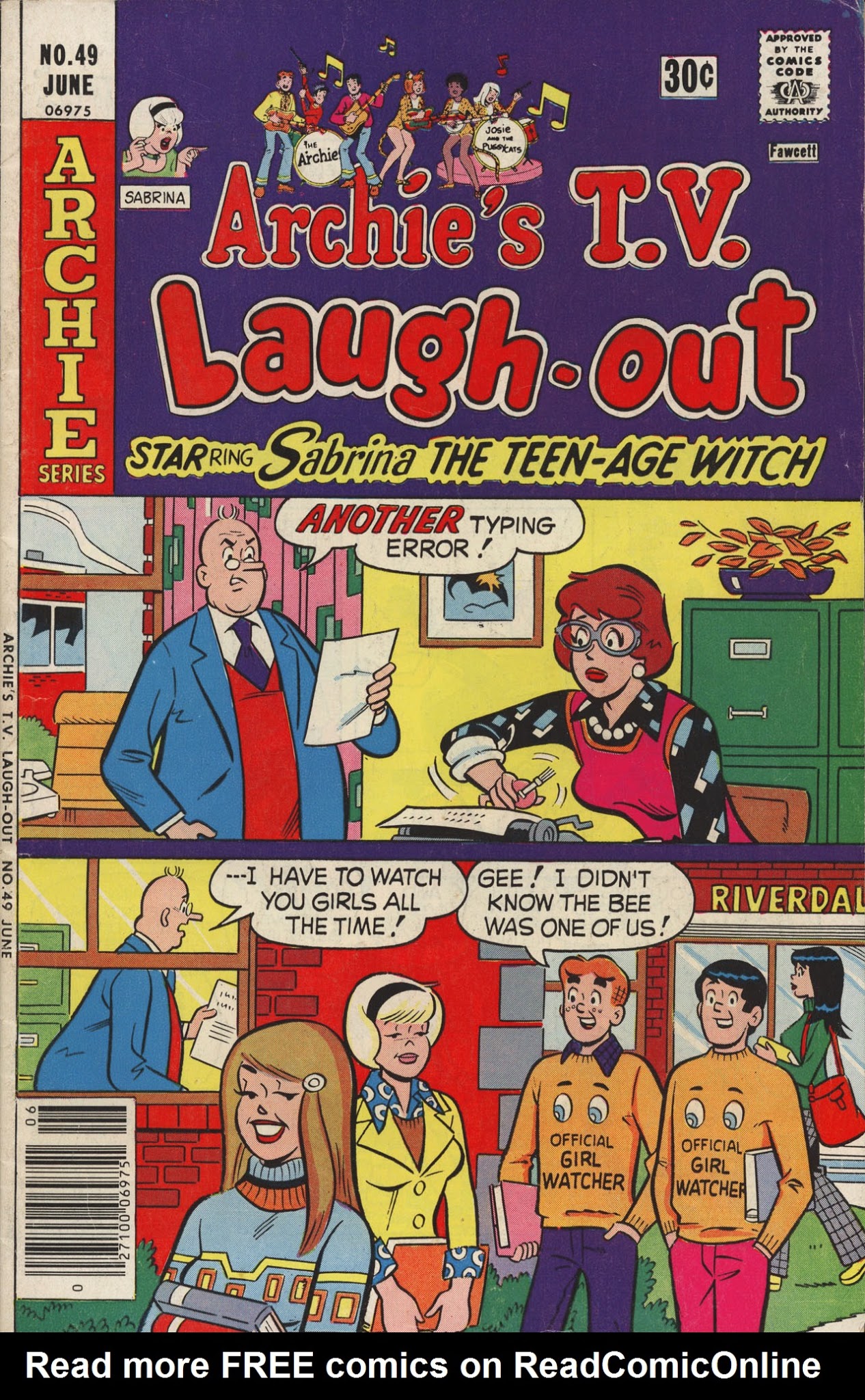 Read online Archie's TV Laugh-Out comic -  Issue #49 - 1