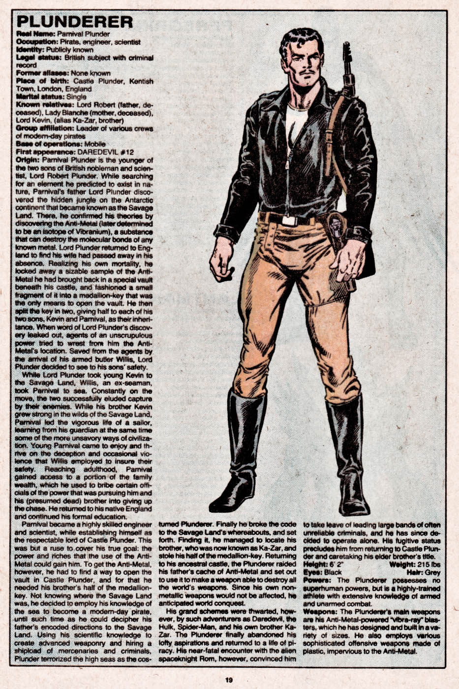 Read online The Official Handbook of the Marvel Universe comic -  Issue #8 - 20
