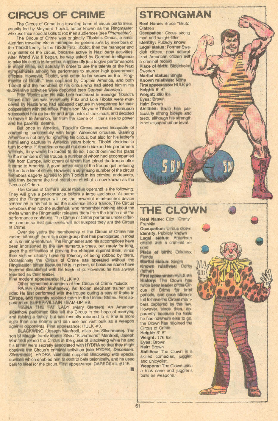 Read online The Official Handbook of the Marvel Universe Deluxe Edition comic -  Issue #2 - 63