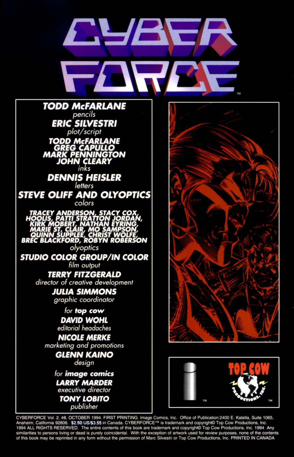 Cyberforce (1993) Issue #8 #8 - English 2