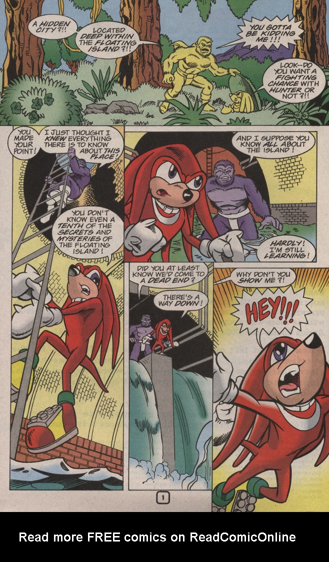 Read online Knuckles the Echidna comic -  Issue #32 - 4