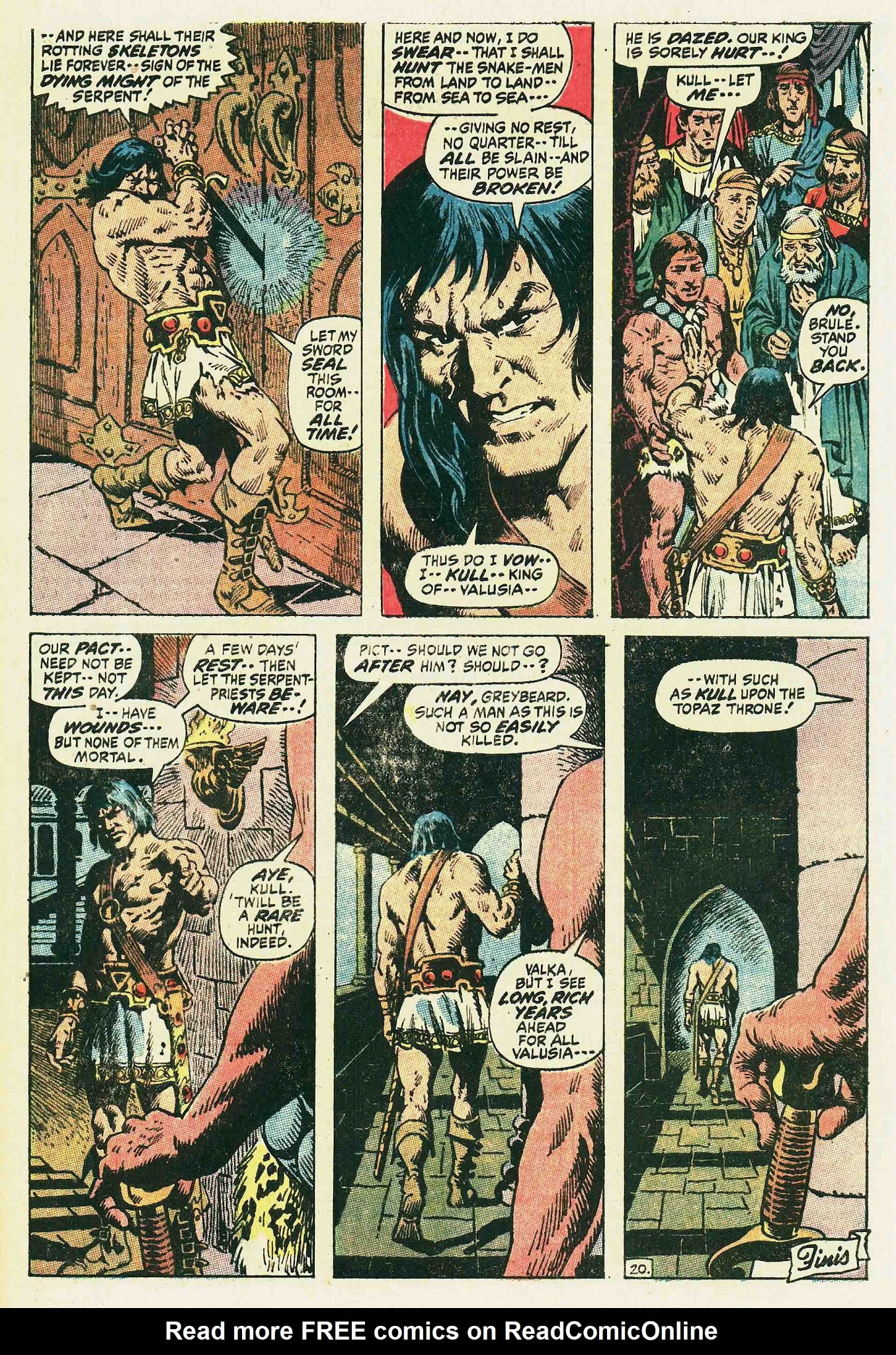Read online Kull, the Conqueror (1971) comic -  Issue #2 - 21
