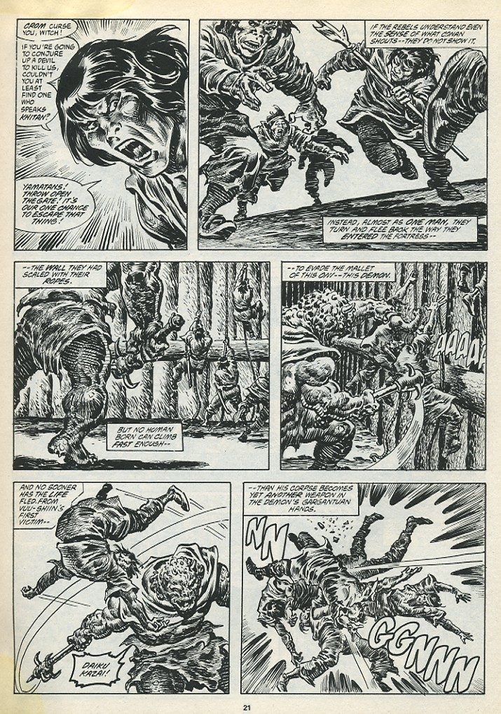 Read online The Savage Sword Of Conan comic -  Issue #195 - 23