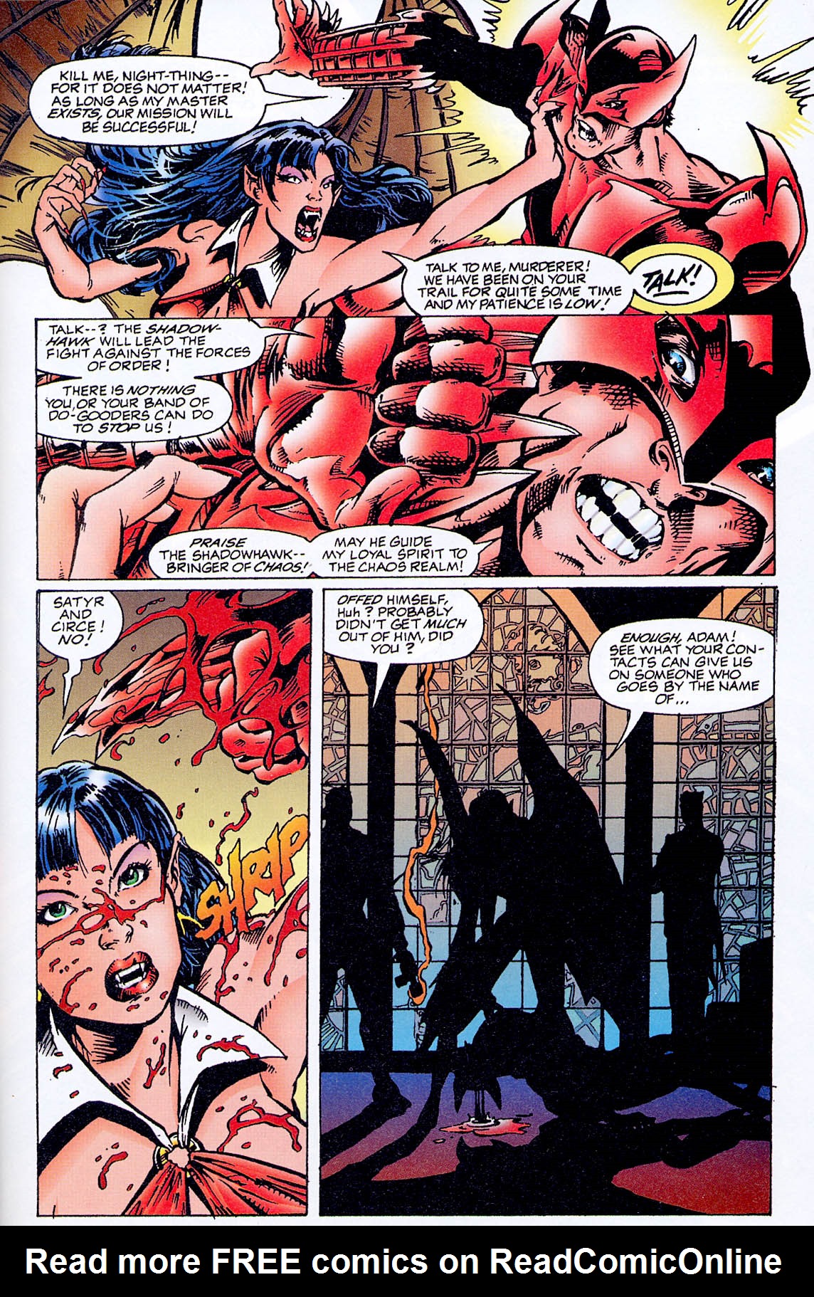 Read online Vampirella/Shadowhawk: Creatures of the Night comic -  Issue # Full - 15