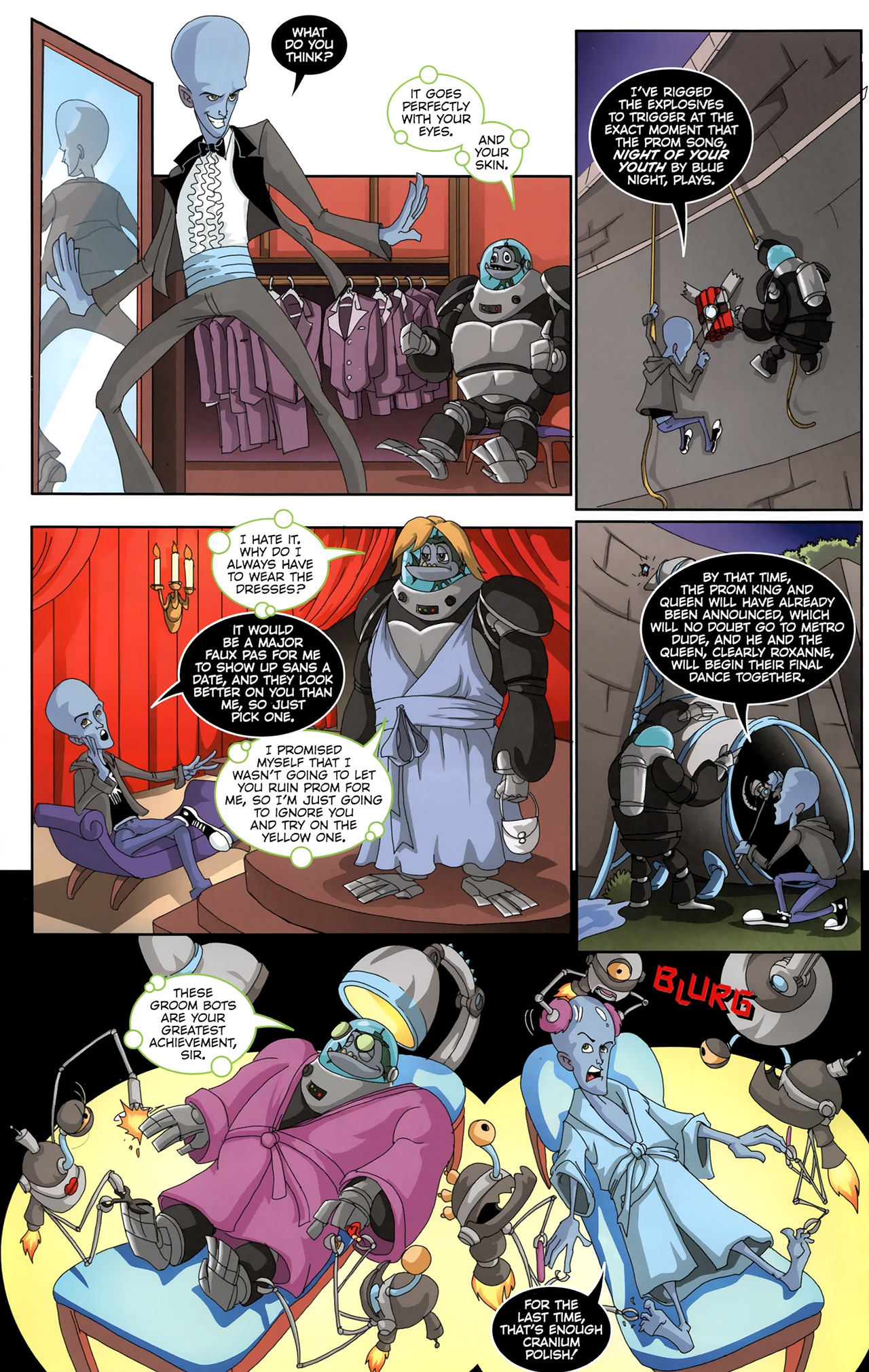 Read online Megamind: Bad. Blue. Brilliant. comic -  Issue #1 - 9
