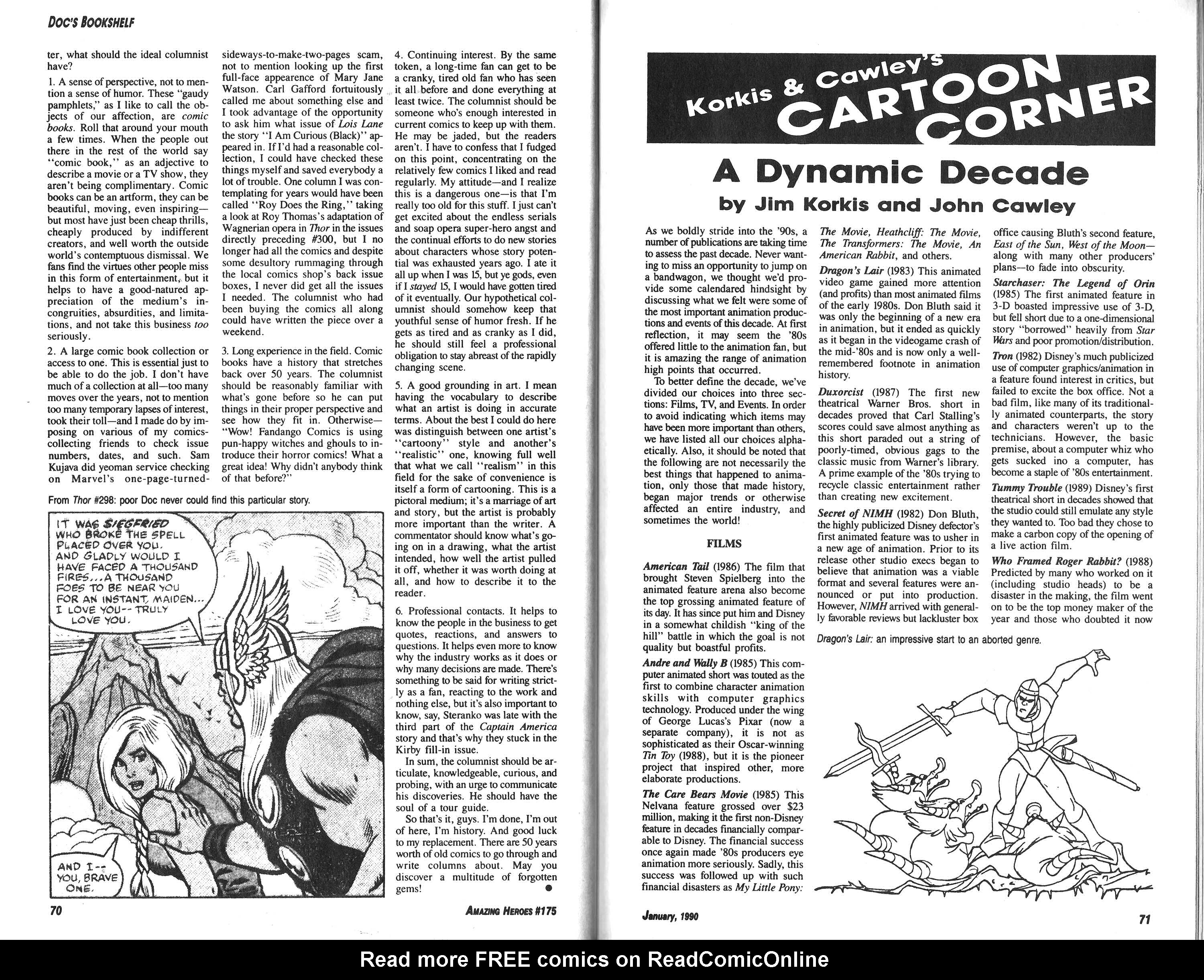 Read online Amazing Heroes comic -  Issue #175 - 36