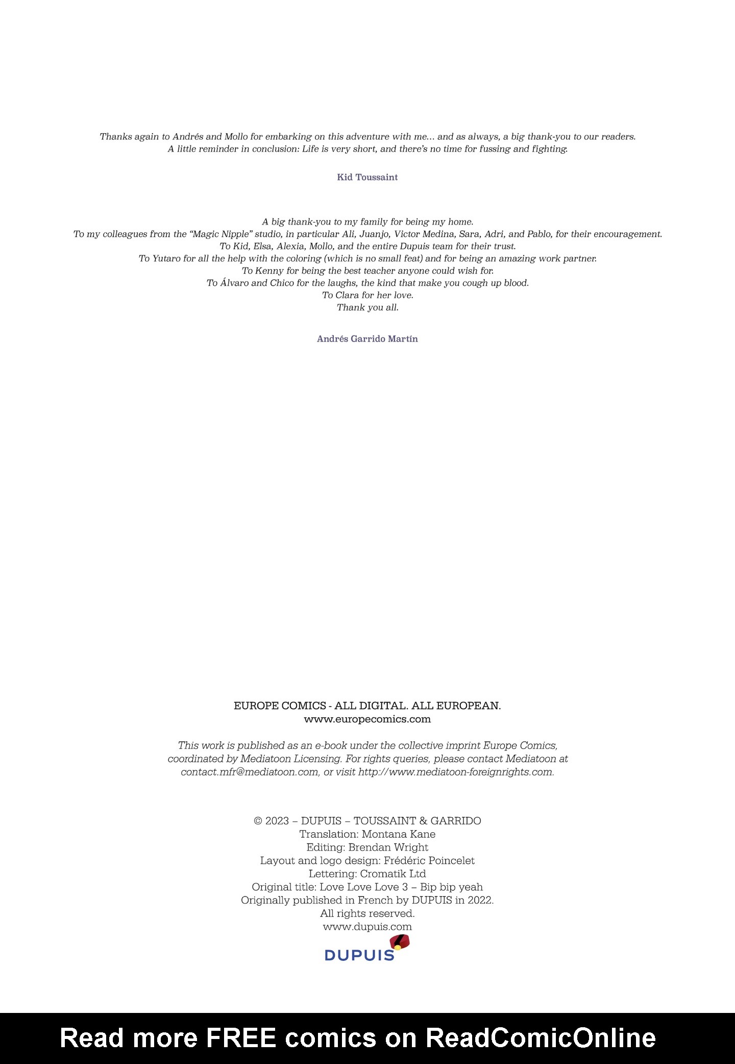 Read online Love Love Love comic -  Issue #3 - 67