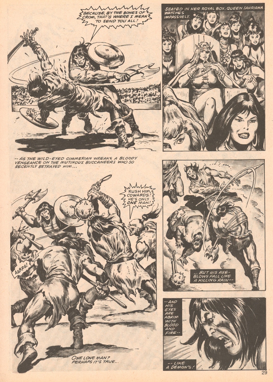 Read online The Savage Sword Of Conan comic -  Issue #62 - 29