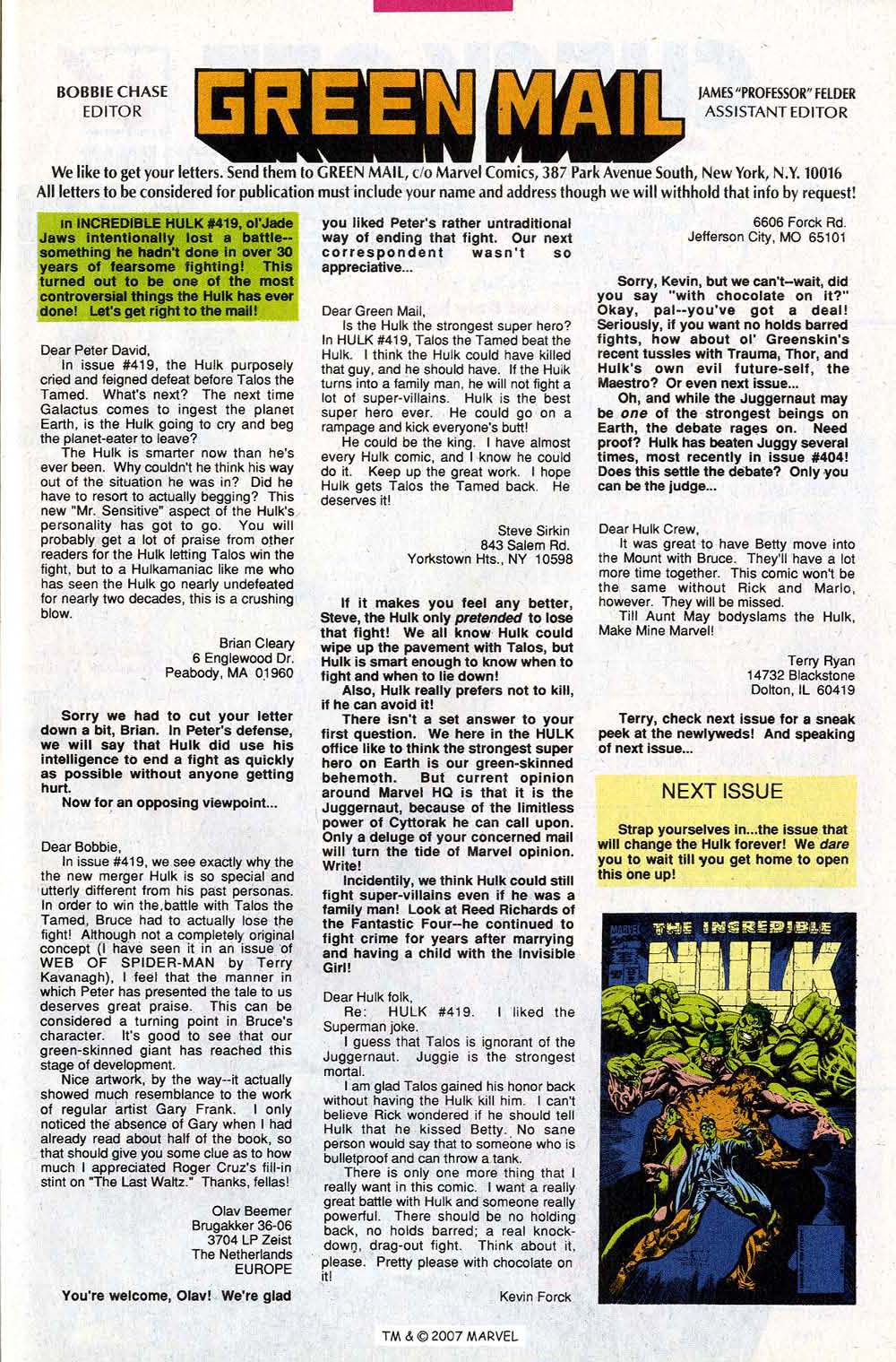 Read online The Incredible Hulk (1968) comic -  Issue #424 - 33
