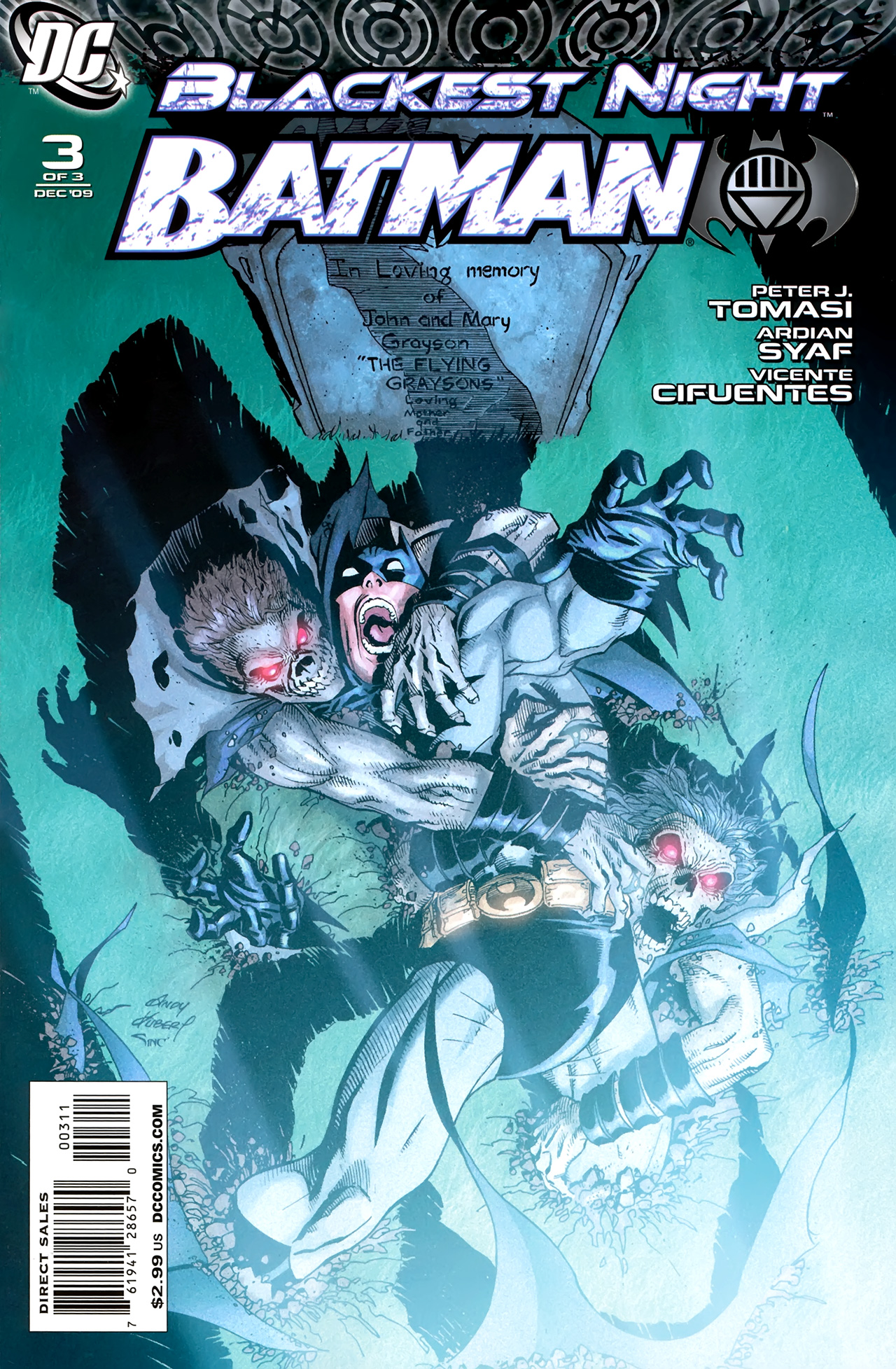 Read online Blackest Night: Batman comic -  Issue #3 - 1