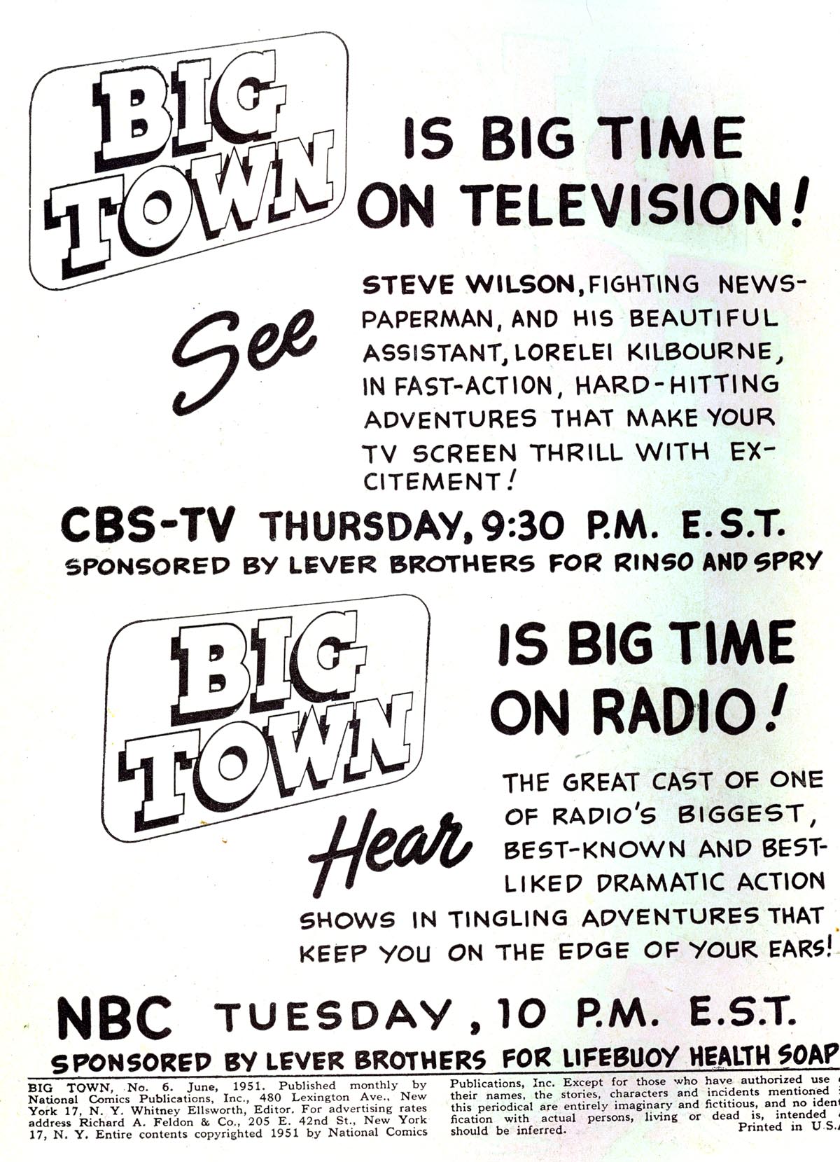 Big Town (1951) 6 Page 1