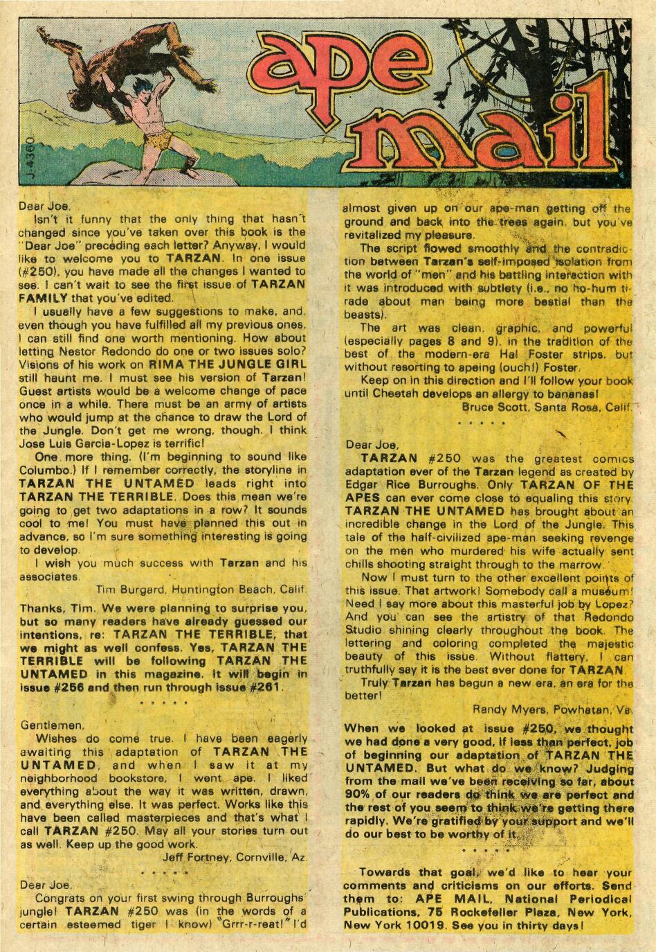 Read online Tarzan (1972) comic -  Issue #253 - 33