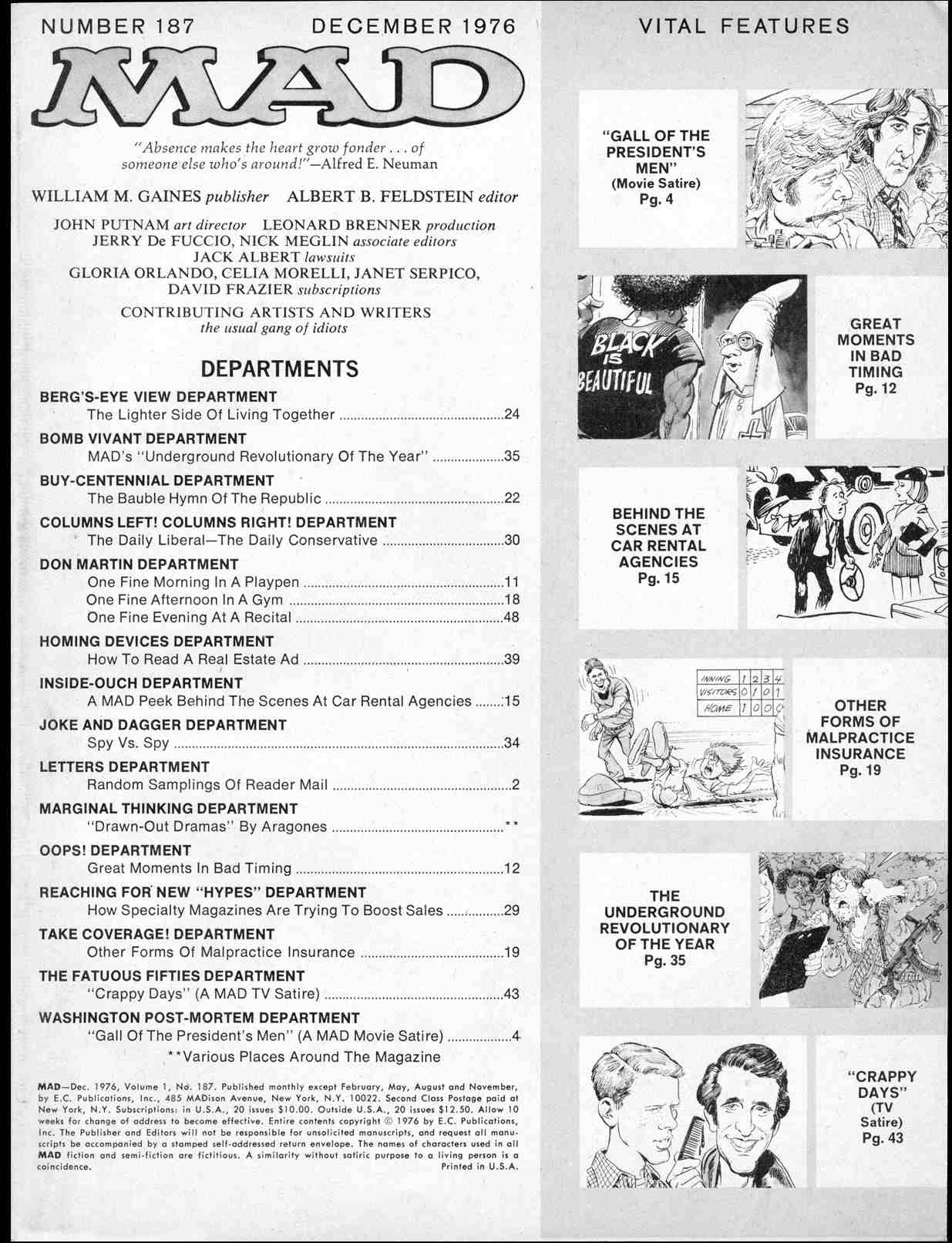 Read online MAD comic -  Issue #187 - 3