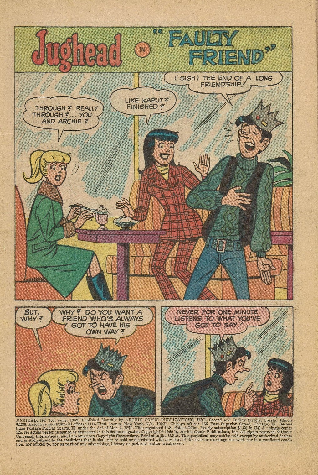 Read online Jughead (1965) comic -  Issue #169 - 3