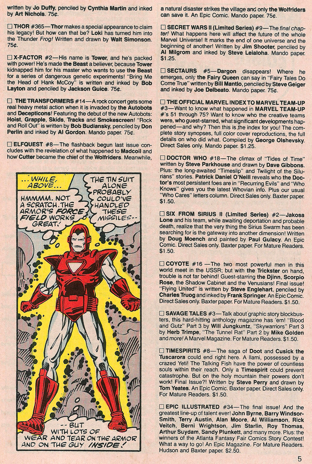 Read online Marvel Age comic -  Issue #35 - 7