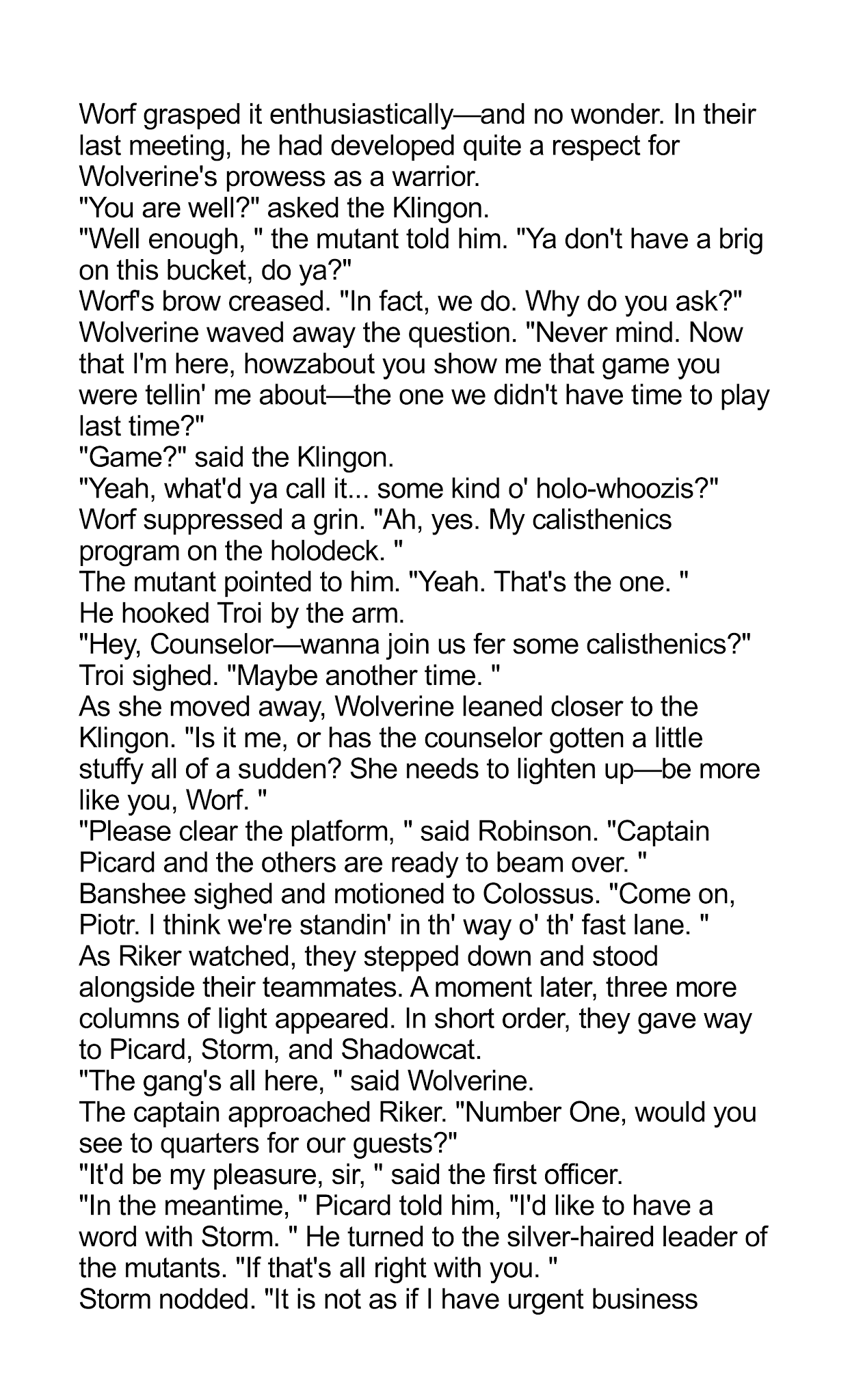 Read online Star Trek: The Next Generation/X-Men: Planet X comic -  Issue # TPB (Part 1) - 53