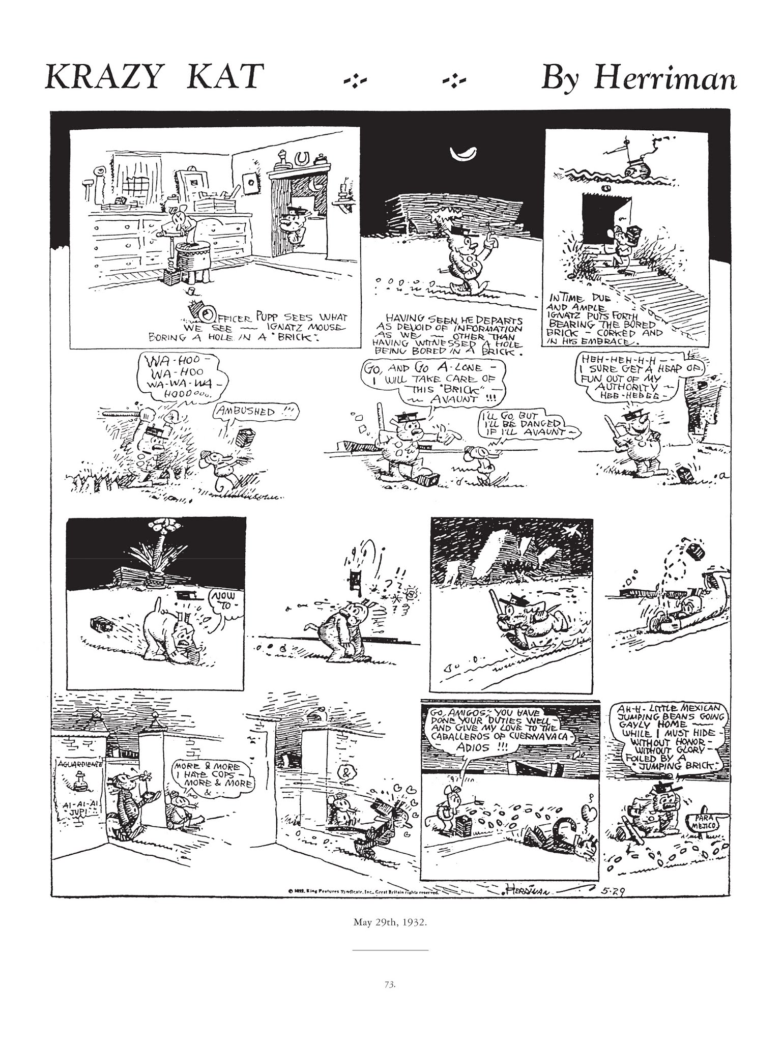 Read online Krazy & Ignatz comic -  Issue # TPB 7 - 70