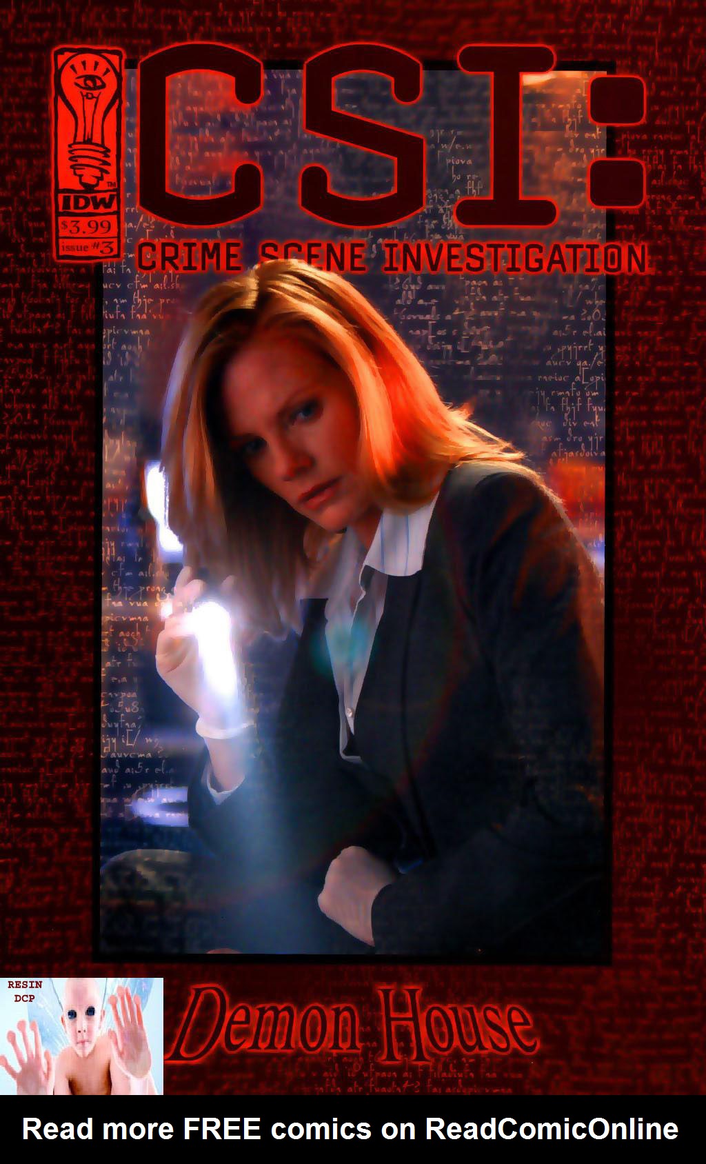 Read online CSI: Crime Scene Investigation: Demon House comic -  Issue #3 - 1