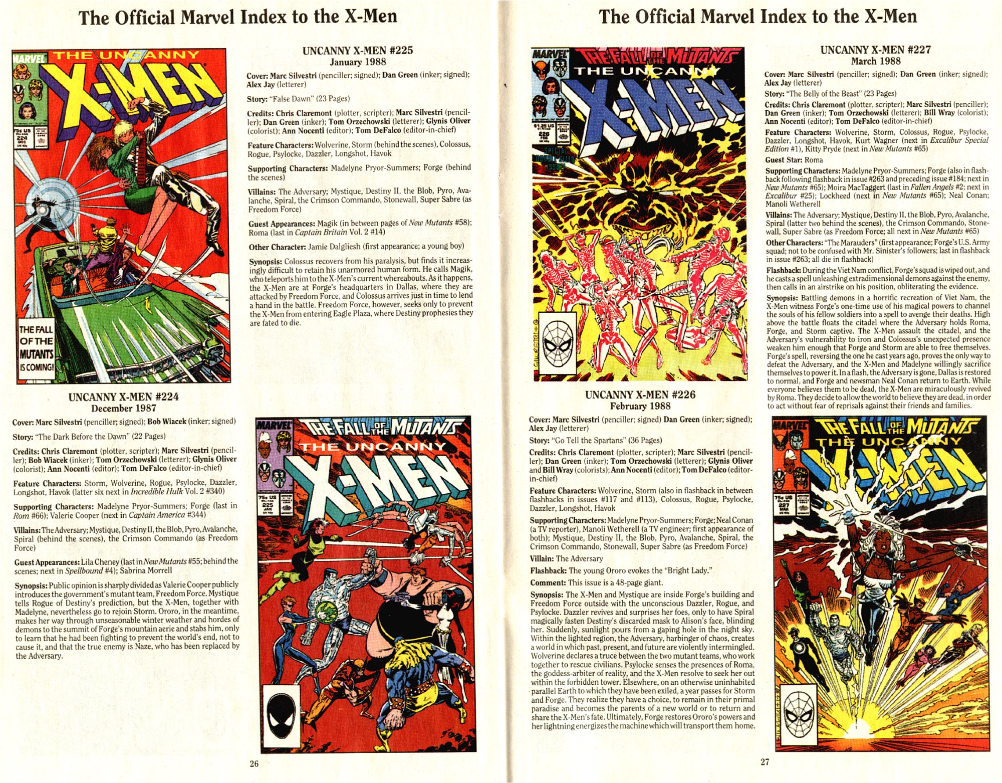 Read online The Official Marvel Index To The X-Men (1994) comic -  Issue #4 - 15