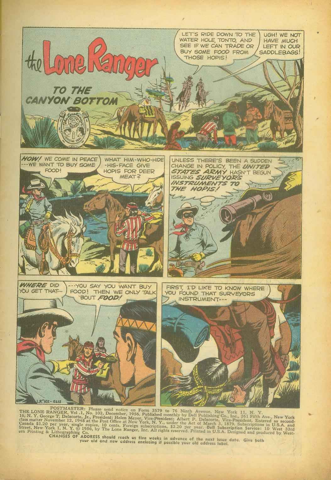 Read online The Lone Ranger (1948) comic -  Issue #102 - 3