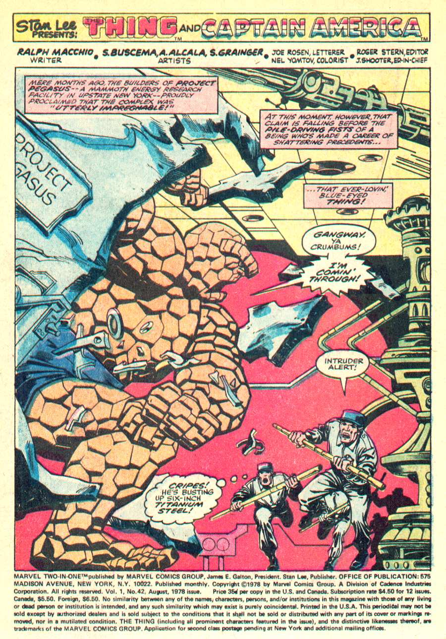 Marvel Two-In-One (1974) issue 42 - Page 2