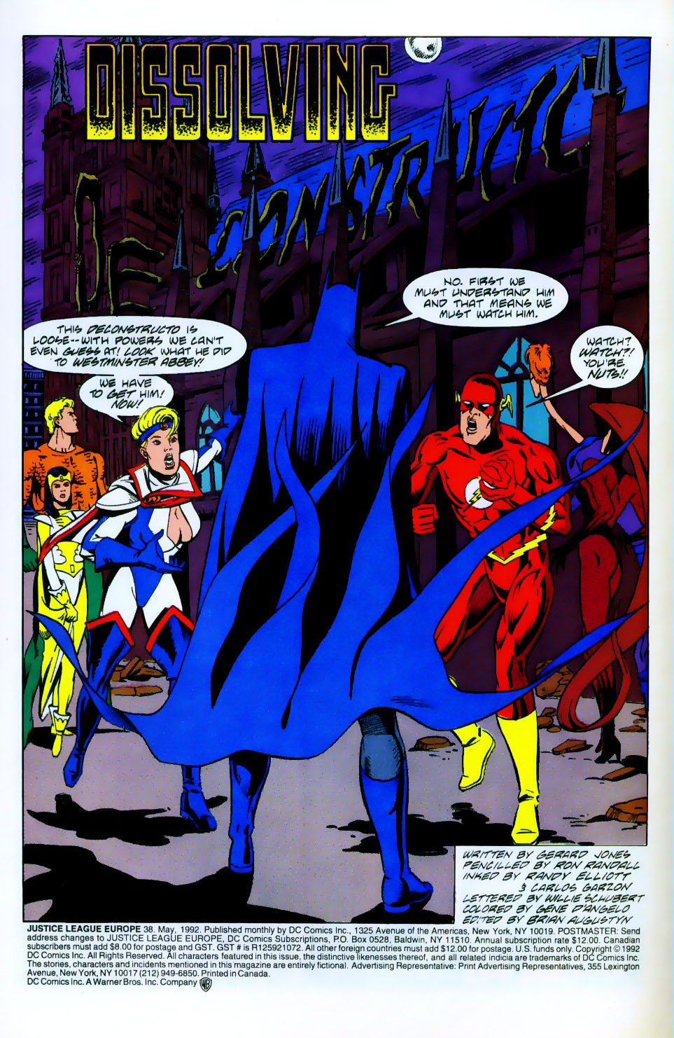Justice League Europe 38 Page 1