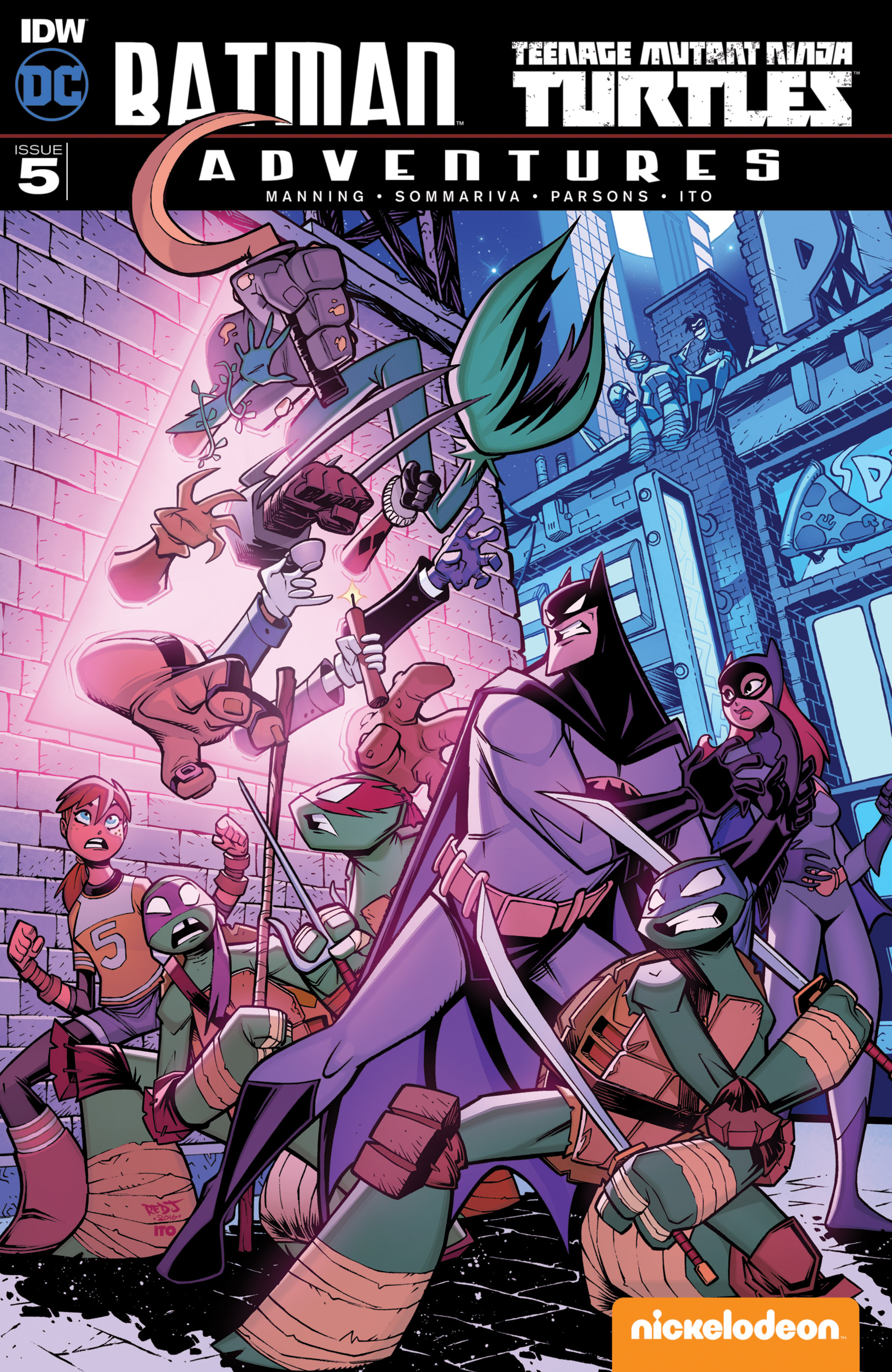 Read online Batman/Teenage Mutant Ninja Turtles Adventure comic -  Issue #5 - 1