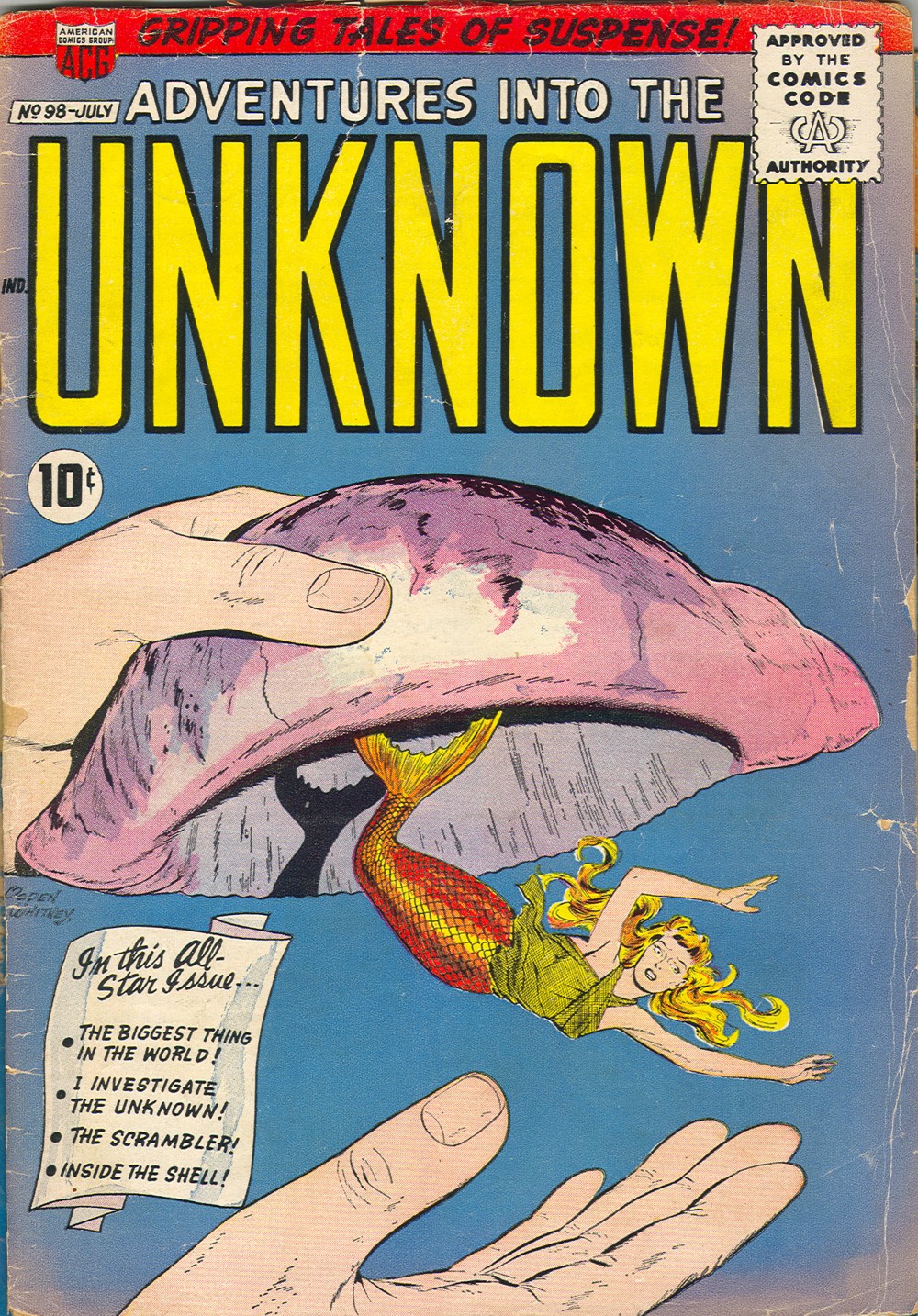 Read online Adventures Into The Unknown comic -  Issue #98 - 1