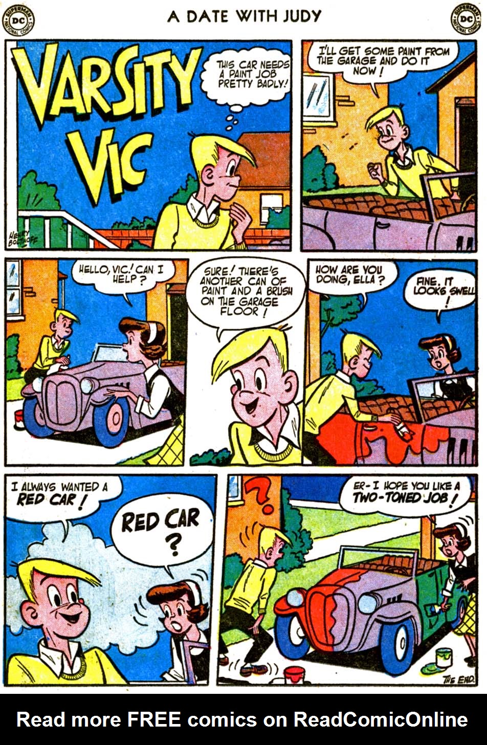 Read online A Date with Judy comic -  Issue #29 - 22