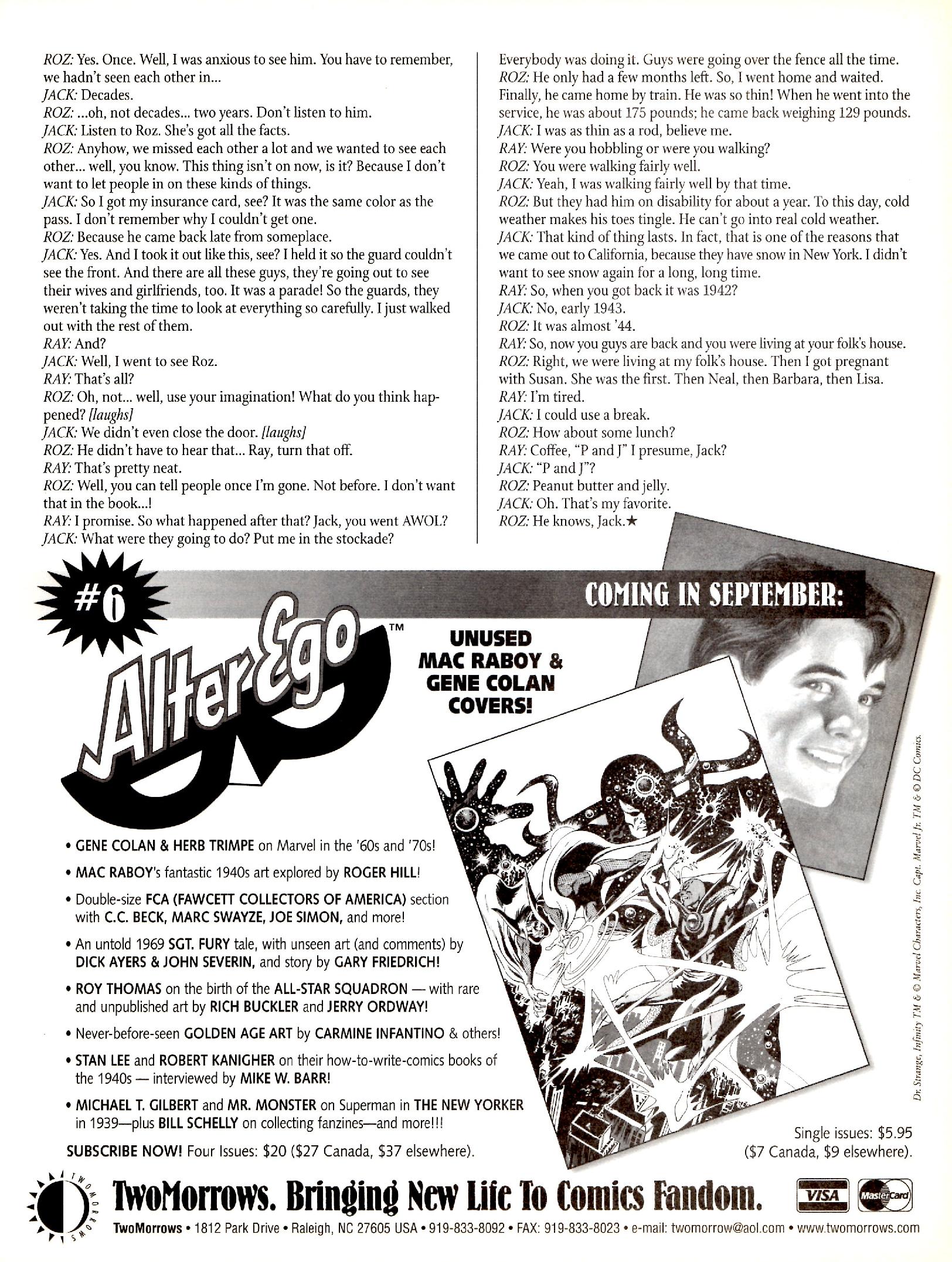 Read online The Jack Kirby Collector comic -  Issue #29 - 21