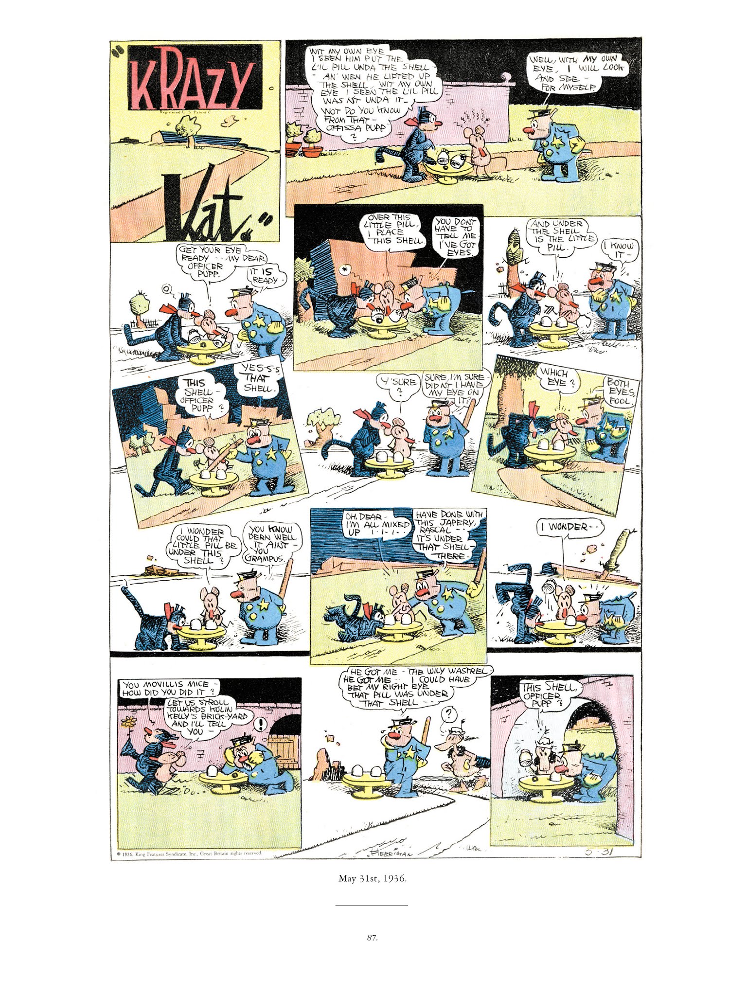 Read online Krazy & Ignatz comic -  Issue # TPB 9 - 85